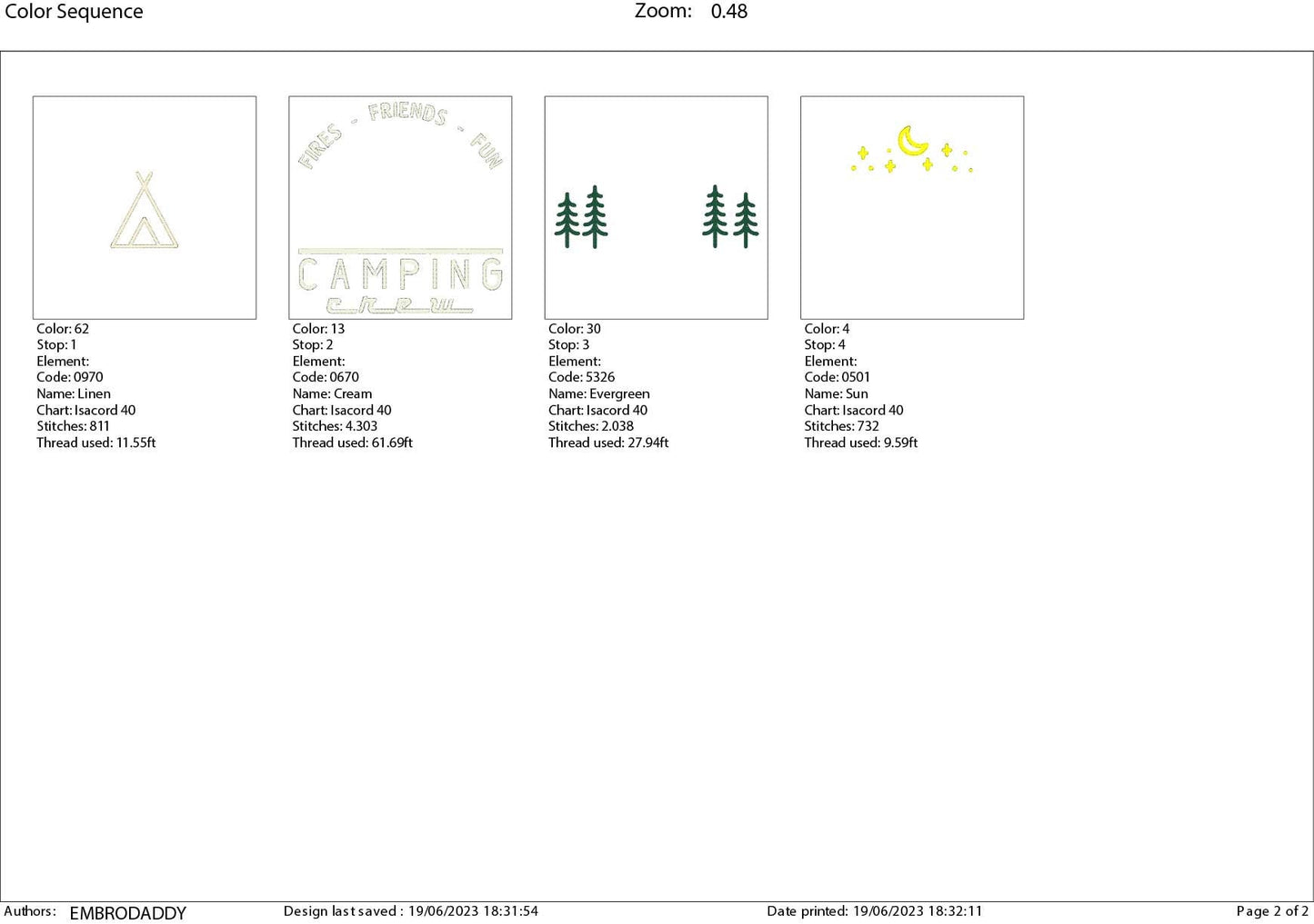 Machine Embroidery files, Camping Crew, DST, PES, xxx, hus & more