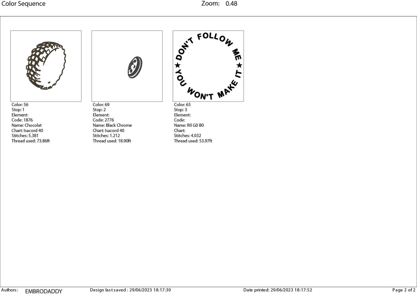 Machine Embroidery files, don't follow me you won't make it, dst PES, xxx, hus & more