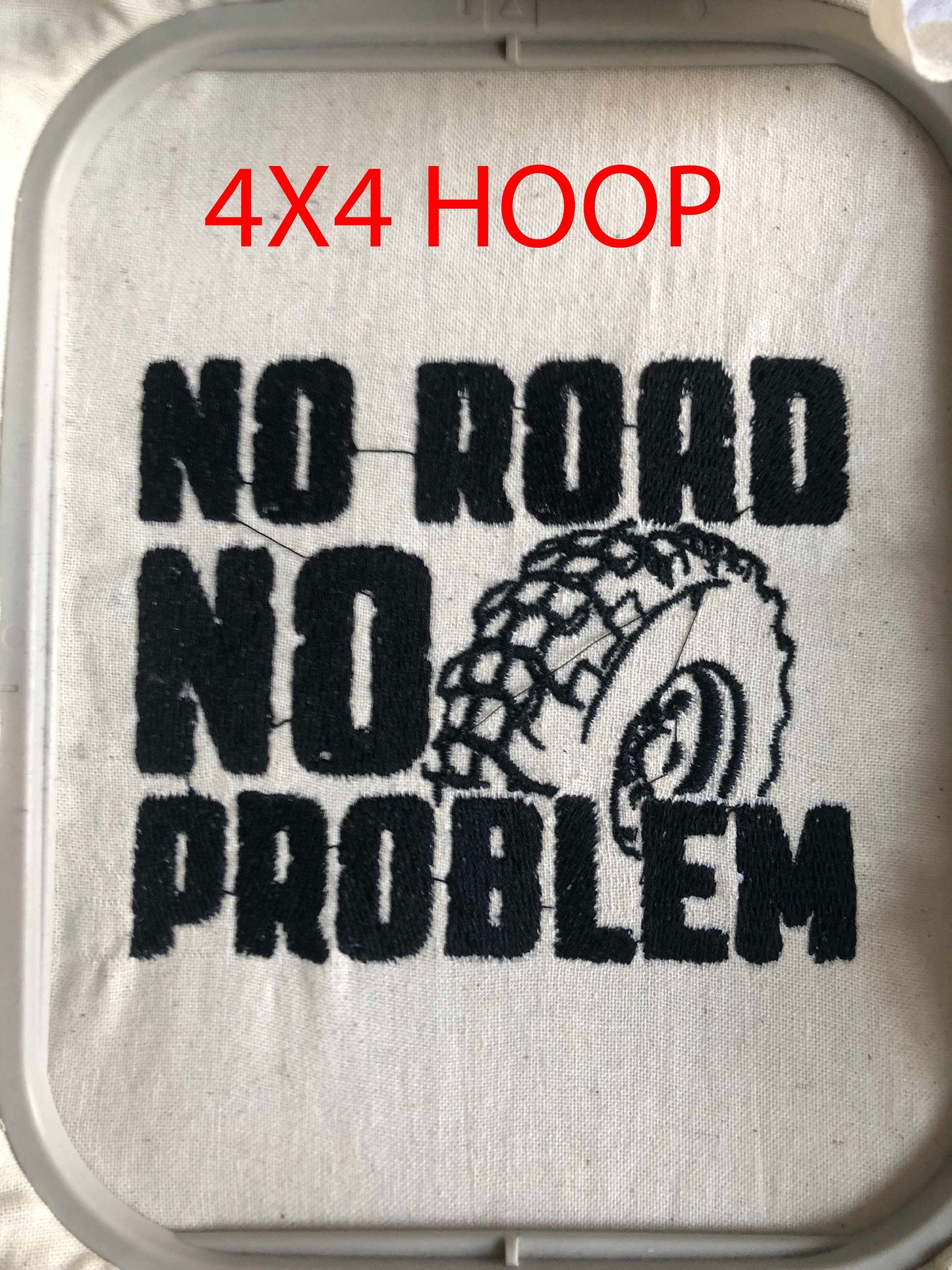 Machine Embroidery files, no road no problem, dst PES, xxx, hus & more