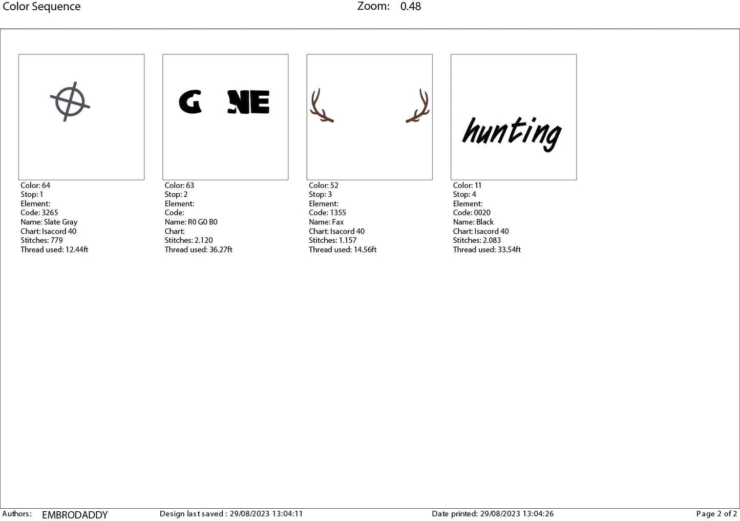 Machine Embroidery files, Gone Hunting, PES, DST, xxx, hus and more