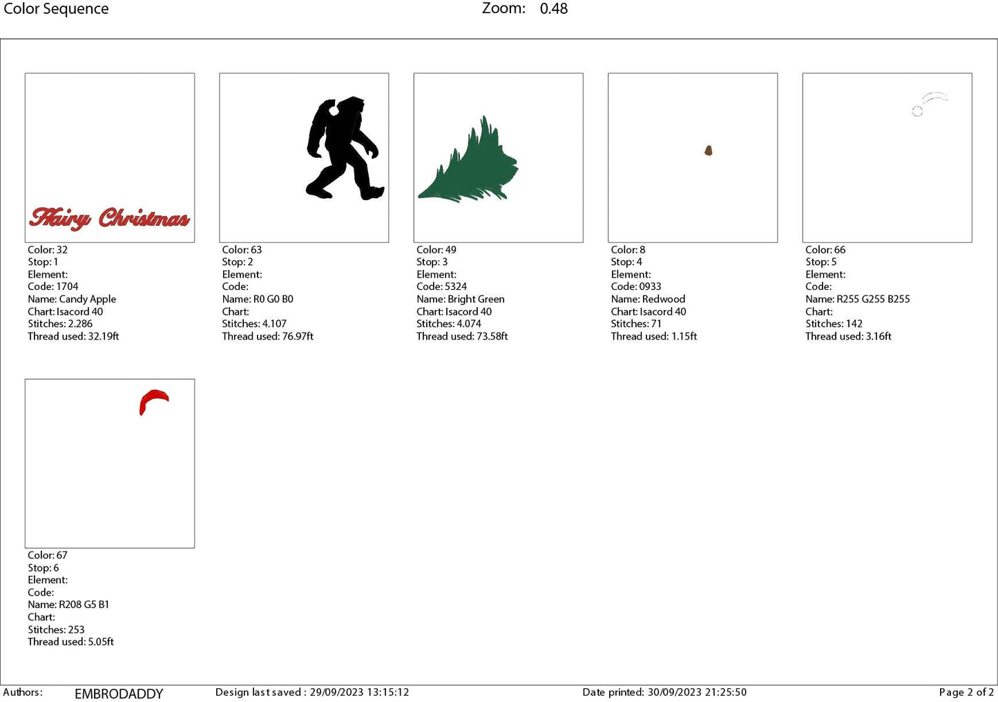 Machine Embroidery files, Hairy Christmas, Bigfoot Santa Claus with Christmas tree, Big Foot, Yeti, Sasquatch PES, xxx, hus & more