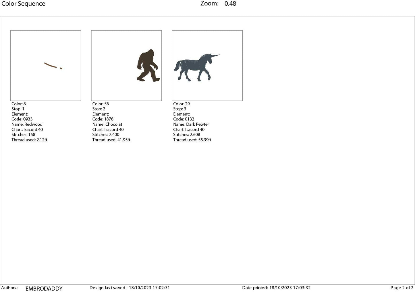 Machine Embroidery files, Bigfoot with Unicorn, Big Foot, Yeti, Sasquatch, Unicorn PES, dst, xxx, hus & more