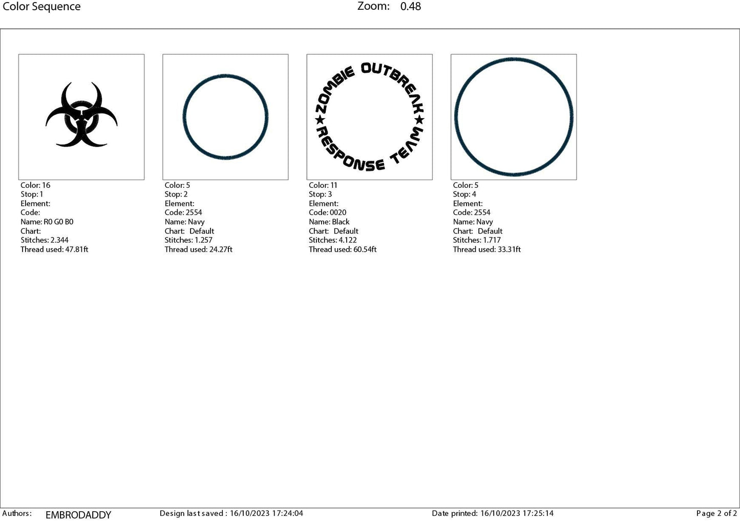 Machine Embroidery files, Zombie outbreak response team, birthday funny embroidery files, gift idea PES, xxx, hus & more