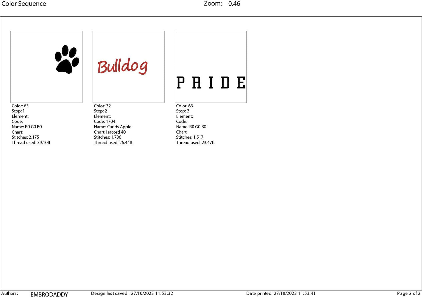 Machine Embroidery files, It's a Great Day To Be A Bulldog, PES, xxx, hus & more, fan embroidery files