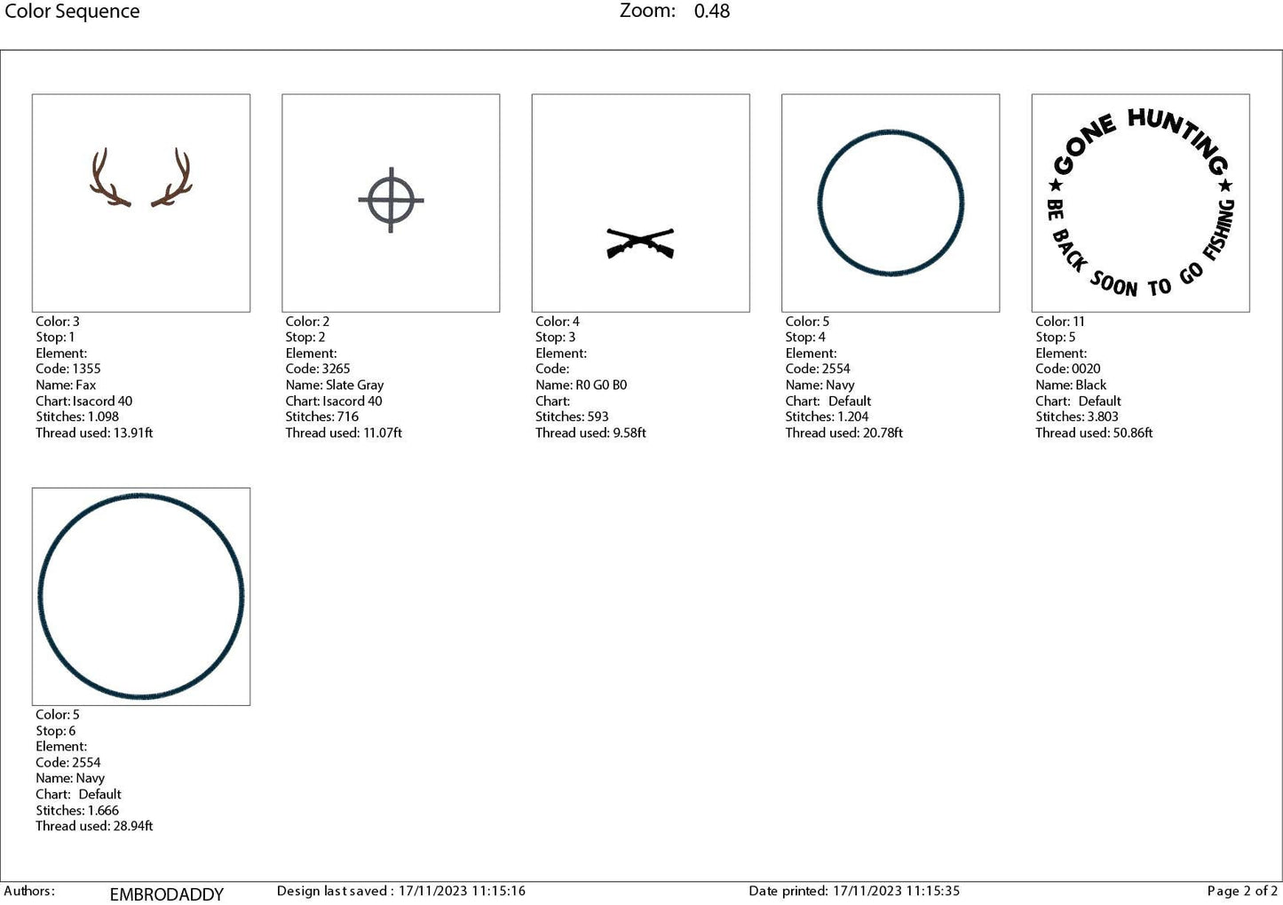 Machine Embroidery files, Gone Hunting, PES, DST, xxx, hus and more