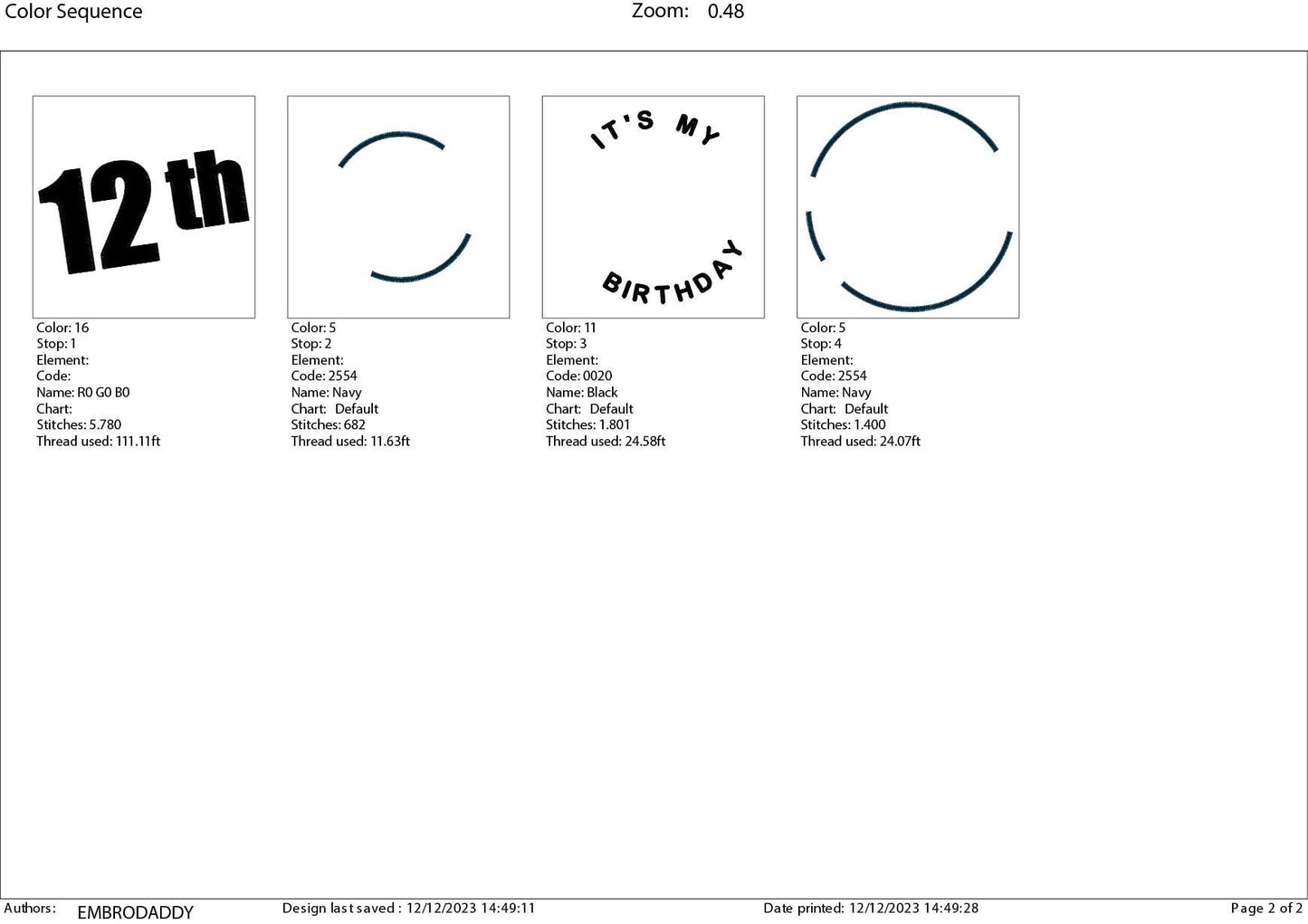 Machine Embroidery files, it's my 12 th birthday, PES, xxx, hus & more