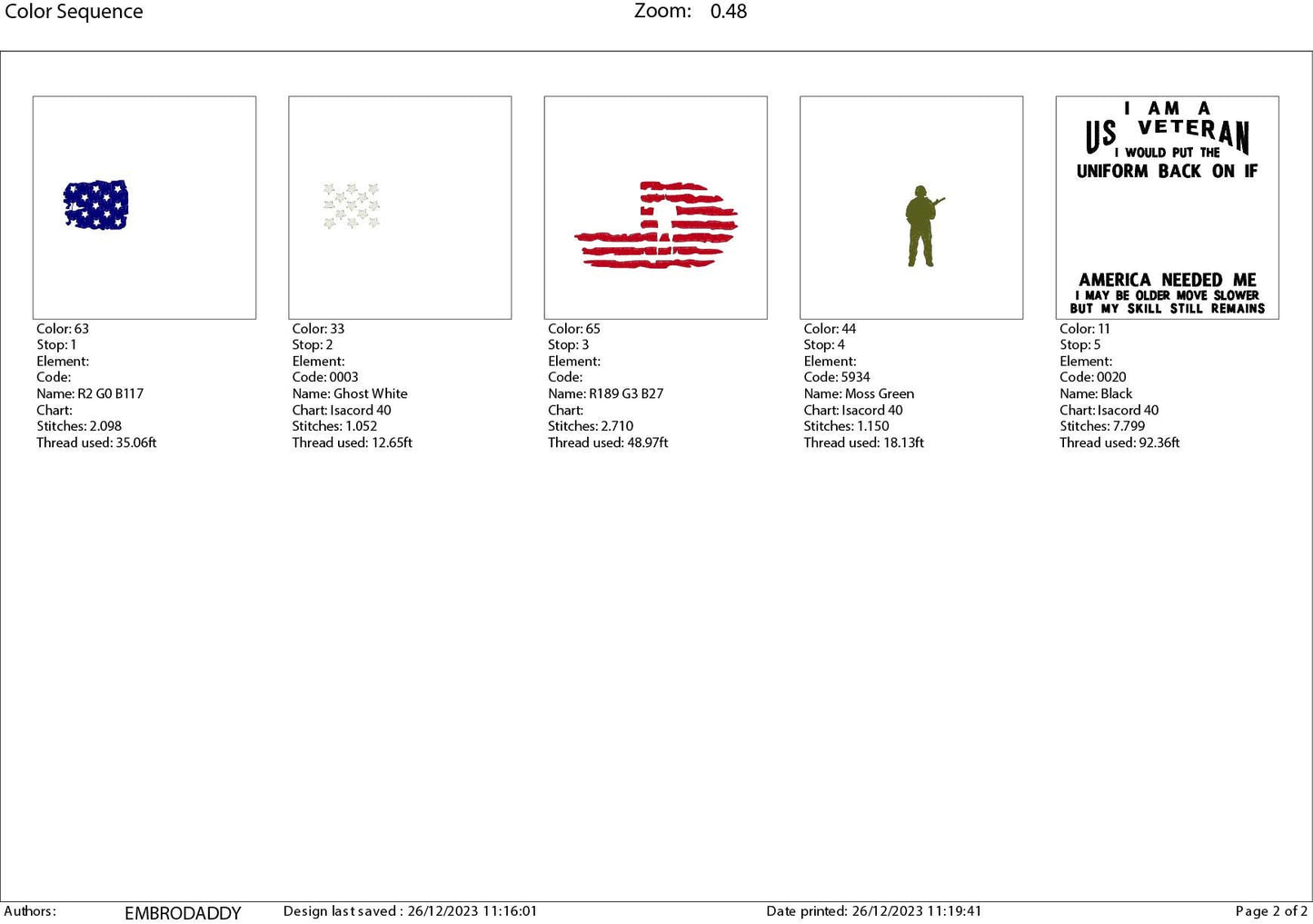 Machine Embroidery files, I am a US veteran, dst, PES, xxx, hus & more