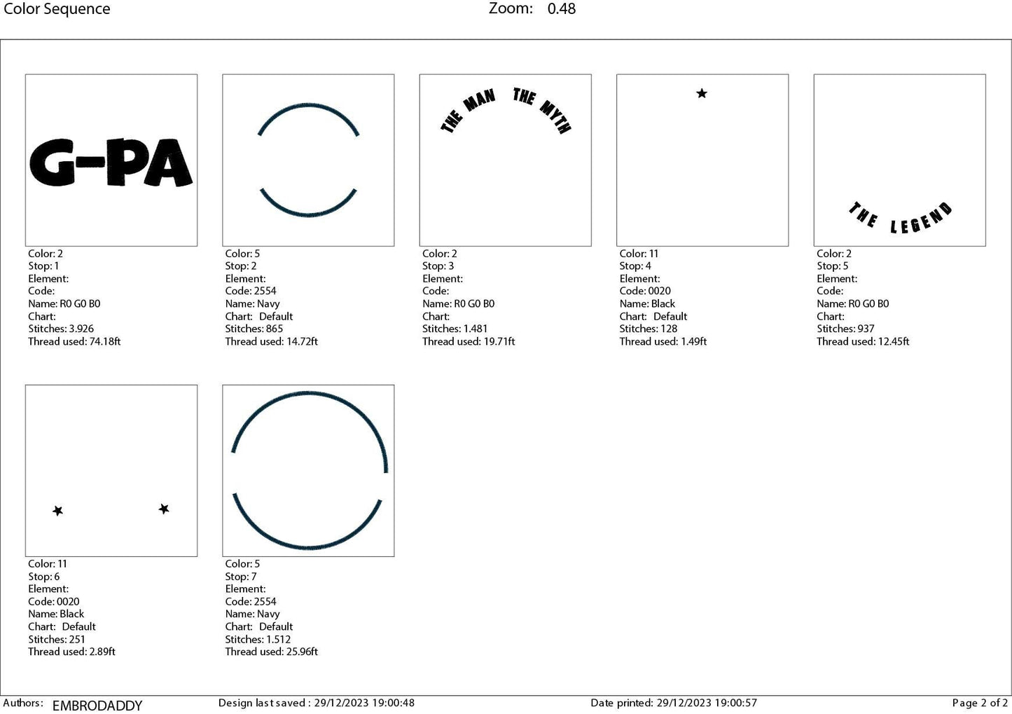 Machine Embroidery files, G-PA man myth legend, Grandfather, PES, xxx hus & more