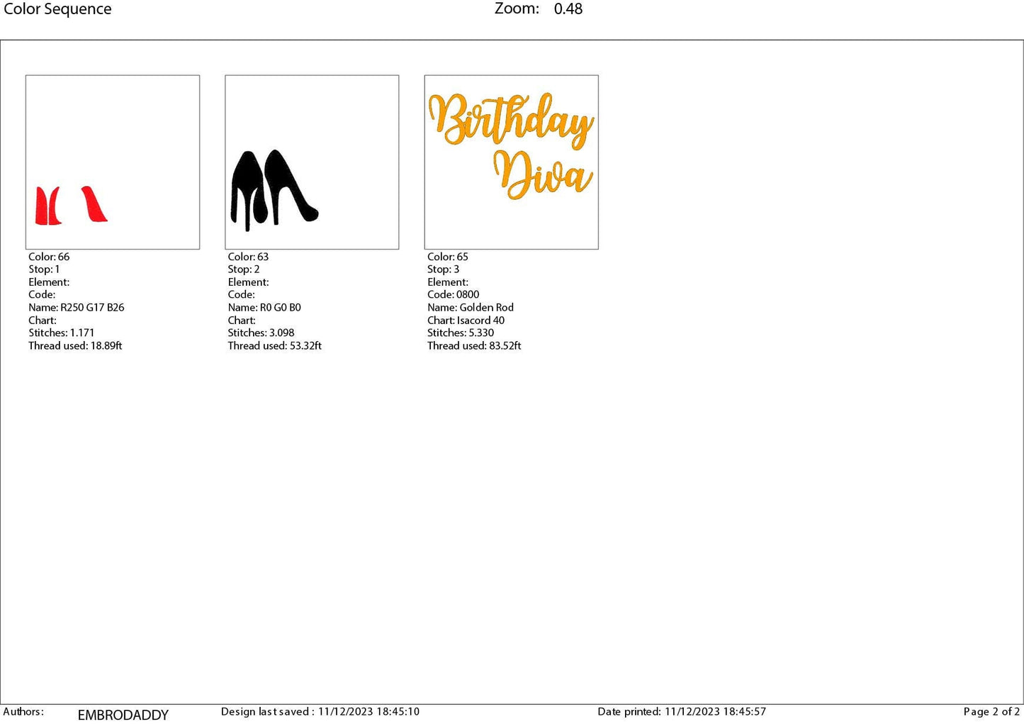 Machine Embroidery files, Birthday Diva, PES, dst, vip, xxx, hus & more