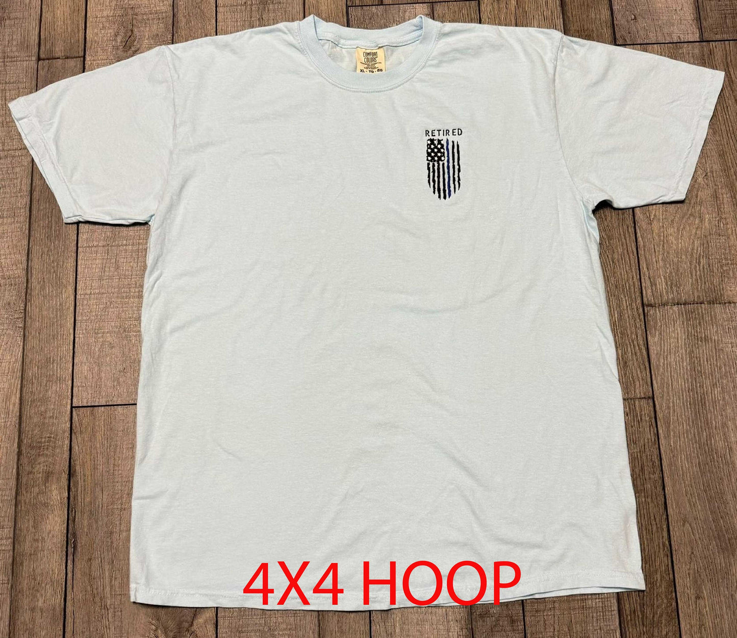 Machine Embroidery files, American Flag Retired Police officer, PES, DST, xxx, hus & more, embroidery files