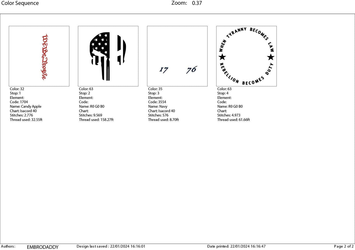 Machine Embroidery files, American Flag, We the People, 1776, skull, badass PES, xxx hus & more