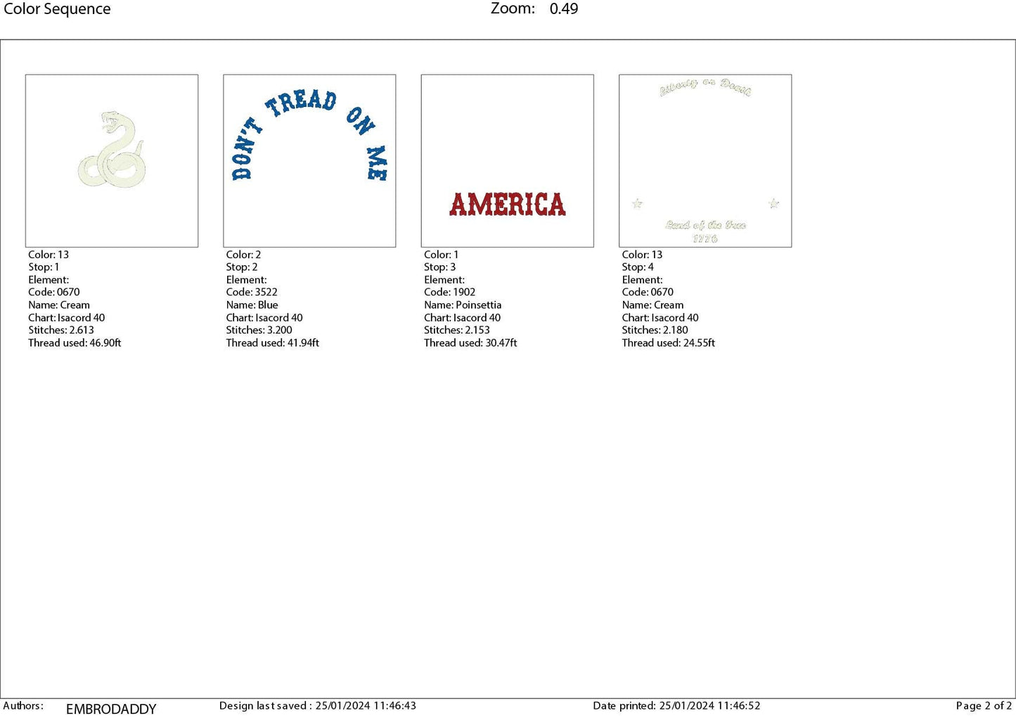 Machine Embroidery files, Don't tread on me, America land of the free, PES, xxx, hus, dst & more