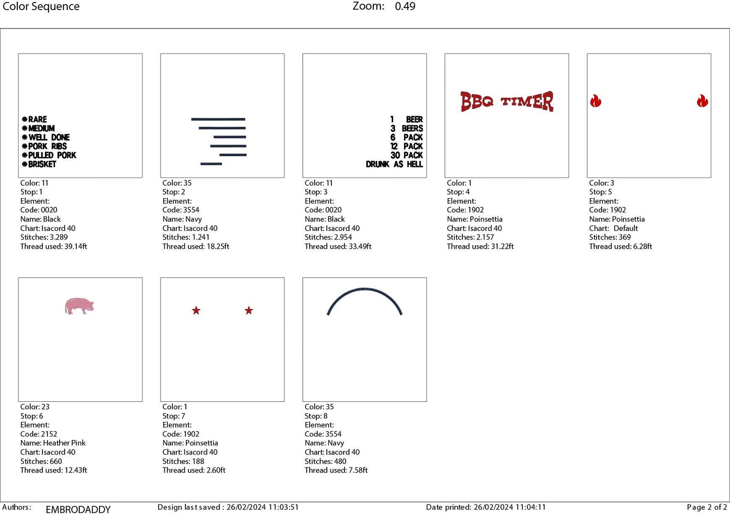 Machine Embroidery files, BBQ timer, drink, funny, dst, PES, hus & more