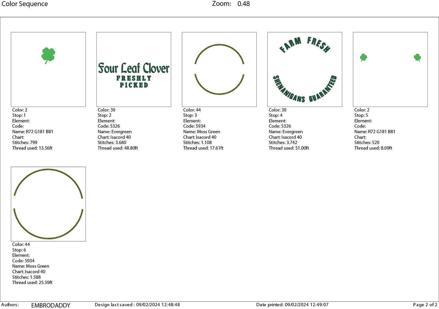 Machine Embroidery files, Four Leaf Clover, St. Patrick day, PES, DST, xxx, hus & more