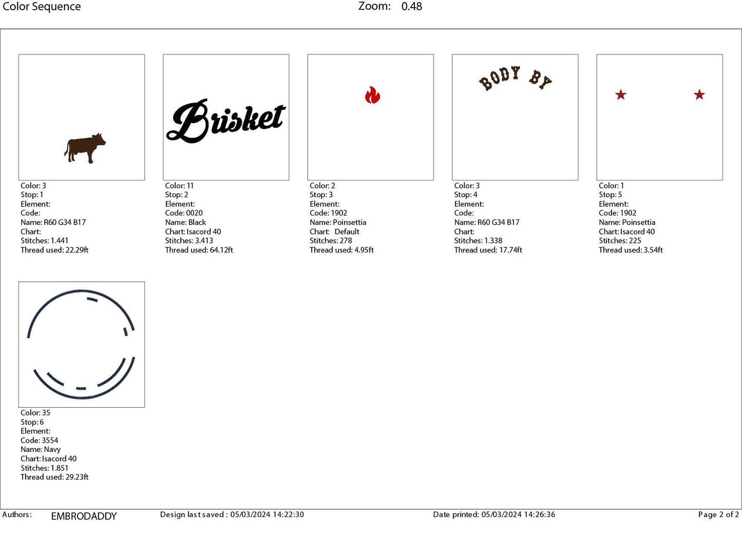 Machine Embroidery files, body by Brisket, BBQ, grill, DST, PES, xxx, hus, & more