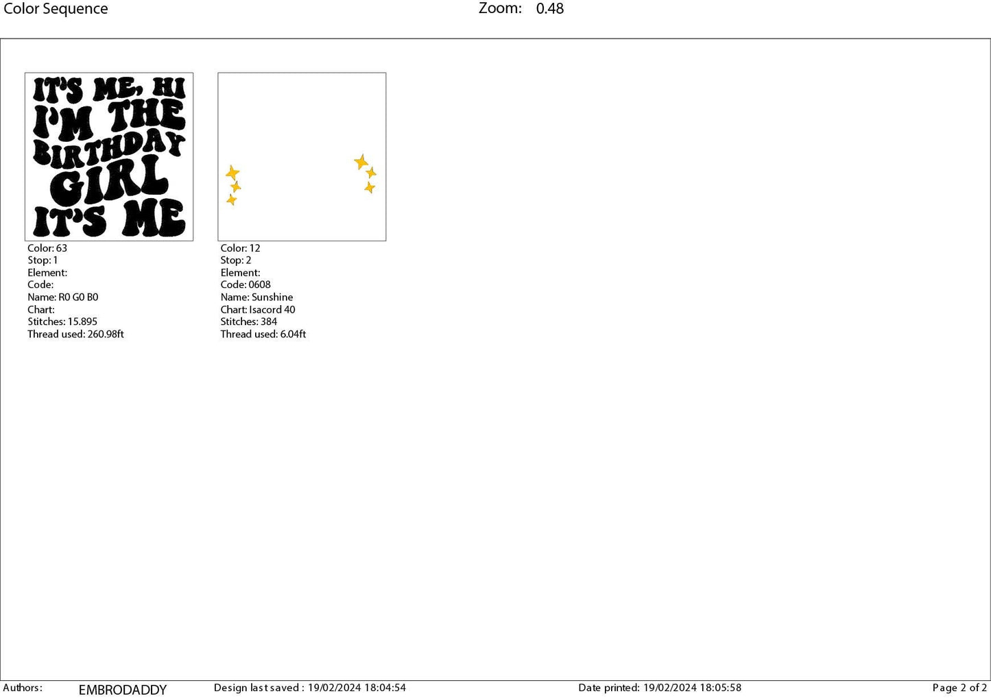 Machine Embroidery files, Birthday girl, PES, dst, vip, xxx, hus & more