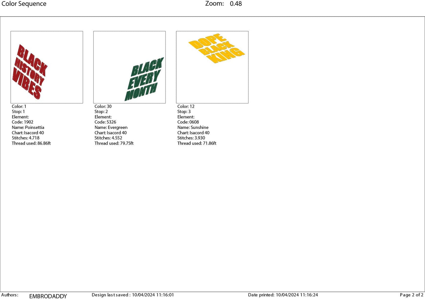 Machine Embroidery files, black every month, dope black king, black history vibes, PES, hus, dst, vp3 & more