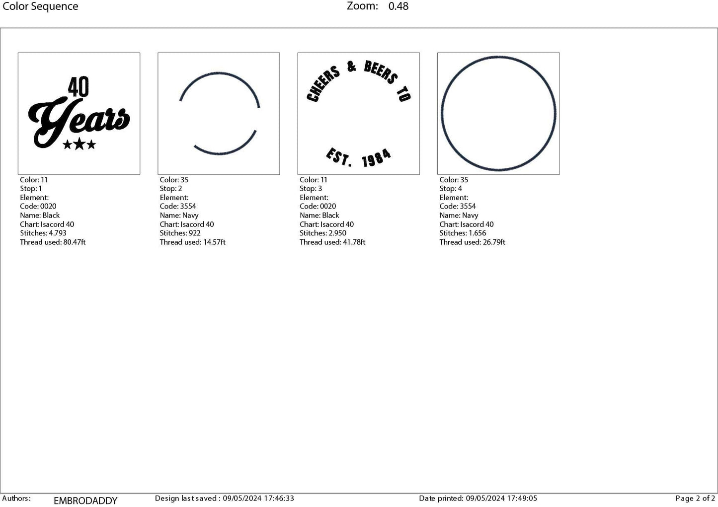 Machine Embroidery files, Cheer and beers to 40 years, birthday funny embroidery files, gift idea PES, xxx, hus & more