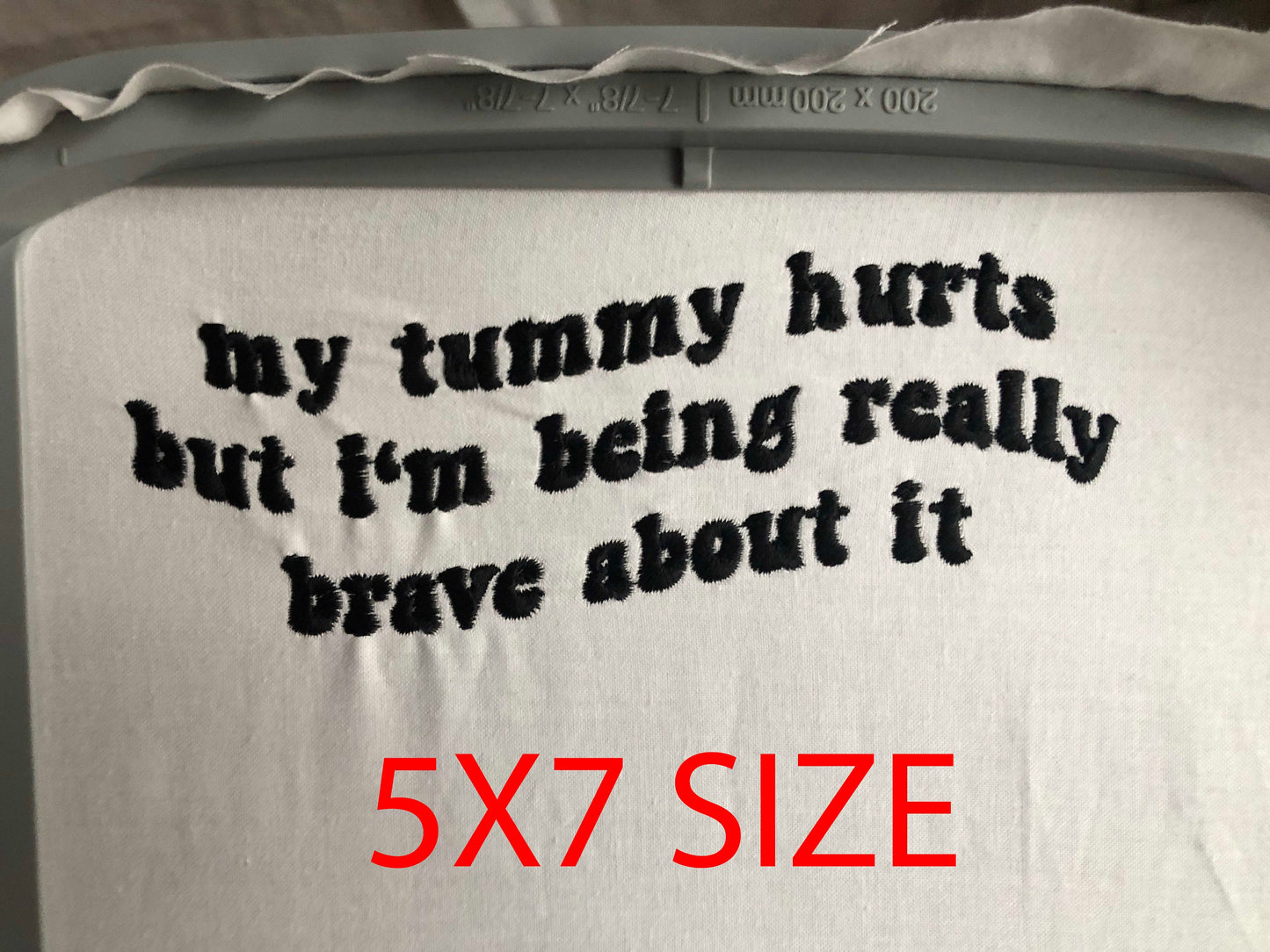 Machine Embroidery files, my tummy hurts, funny PES, dst, hus, dst, vp3 & more