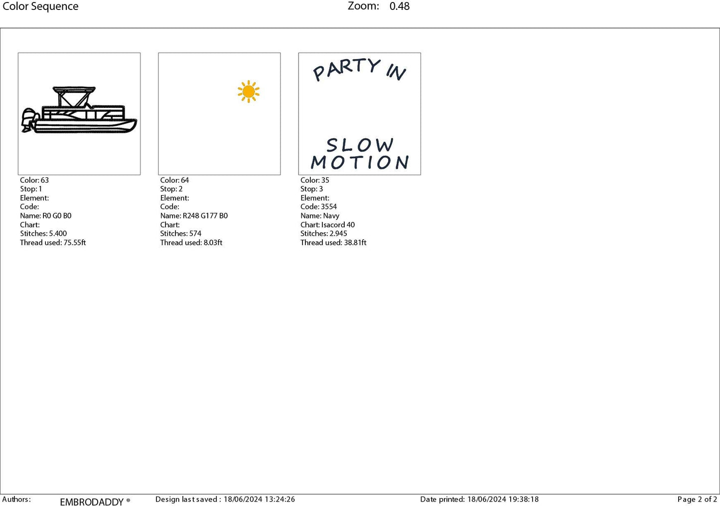 Machine Embroidery files, party in slow motion , PES, DST, xxx, hus & more