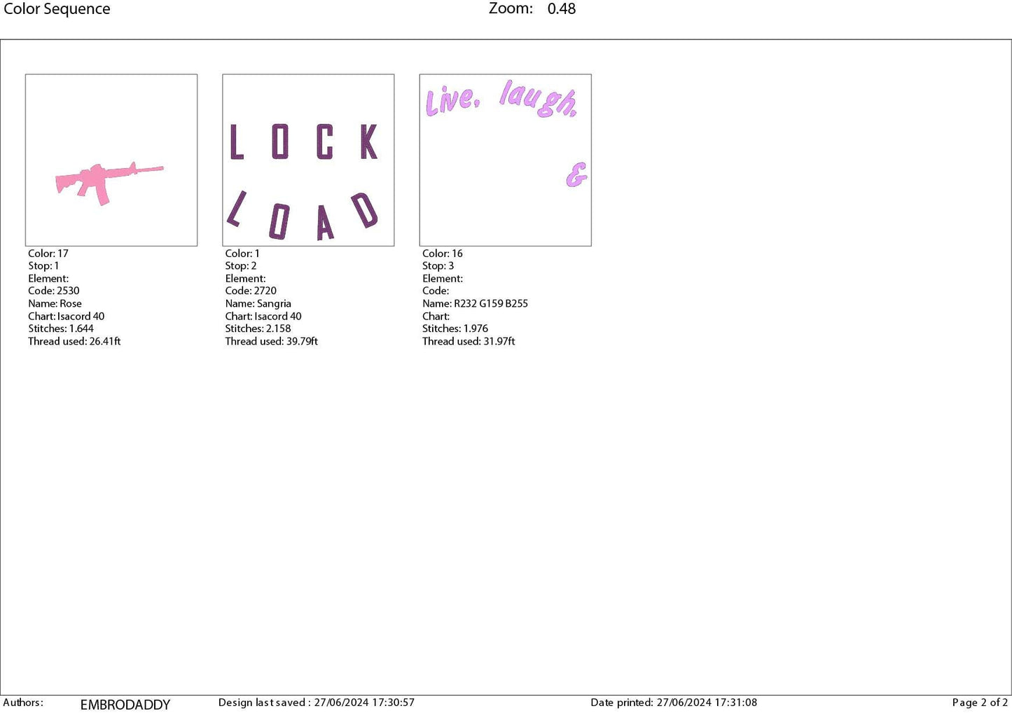 Machine Embroidery files, live, laugh, lock and load, PES, xxx, hus & more