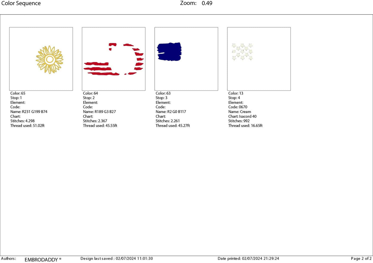 Machine Embroidery files, Usa Flag Sunflower, PES, DST, xxx, hus & more