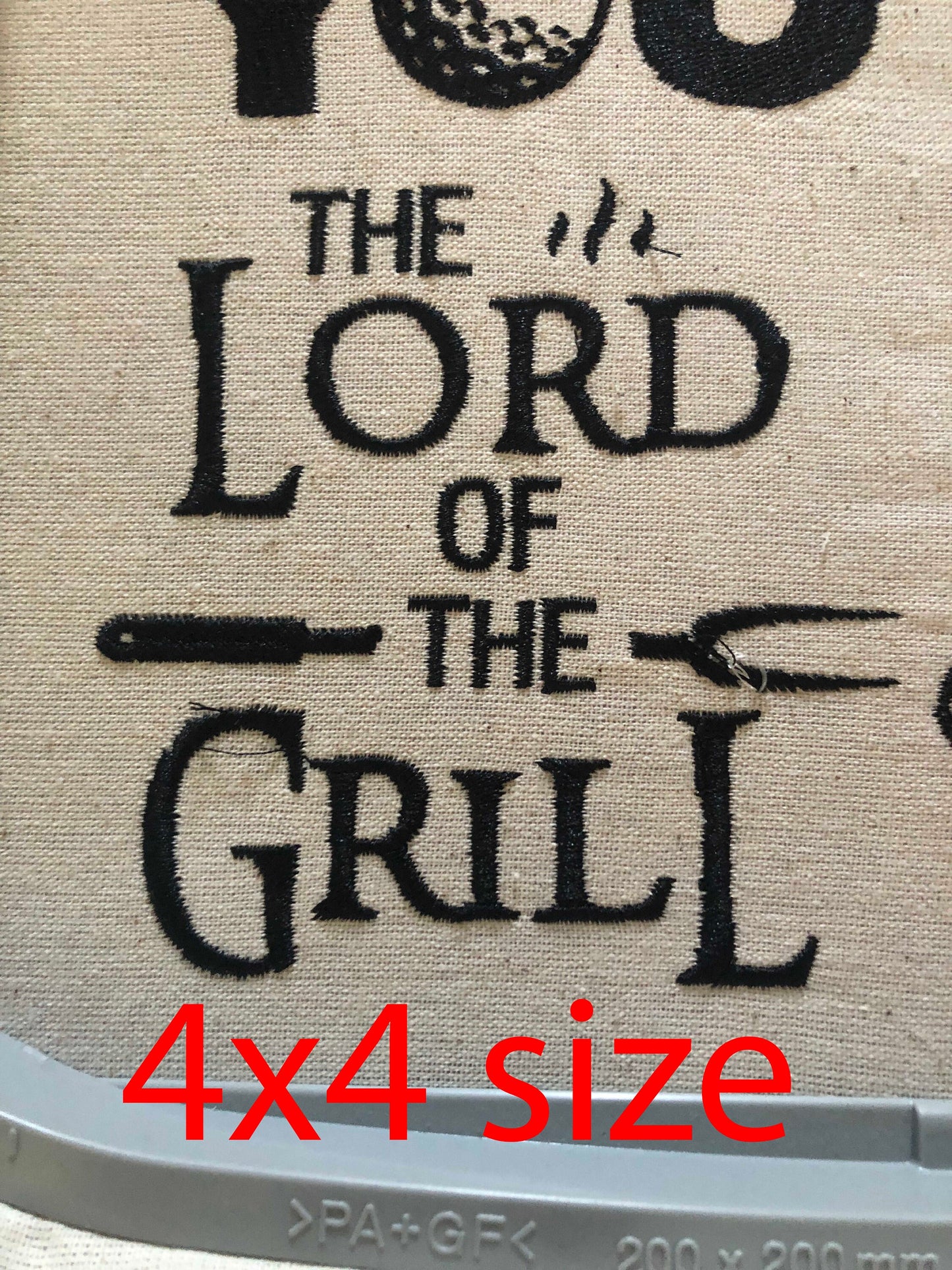 Machine Embroidery files, Lord of the grill, Dad Master of the grill, embroidery files, gift idea PES, hus & more