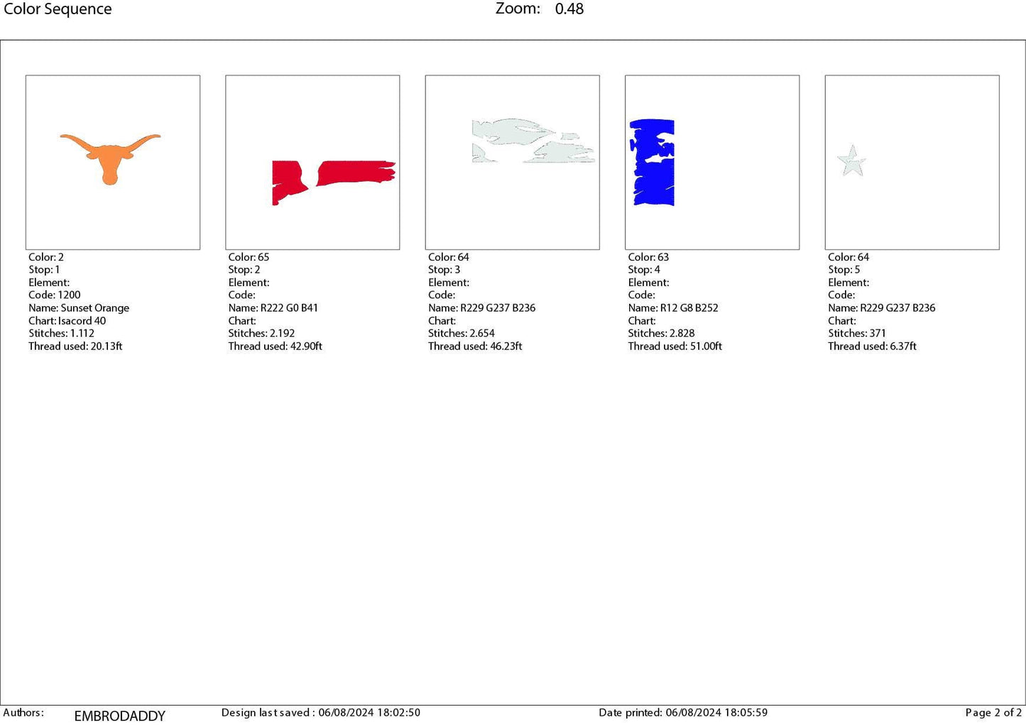 Machine Embroidery files, Long horn, PES, DST, xxx, hus & more