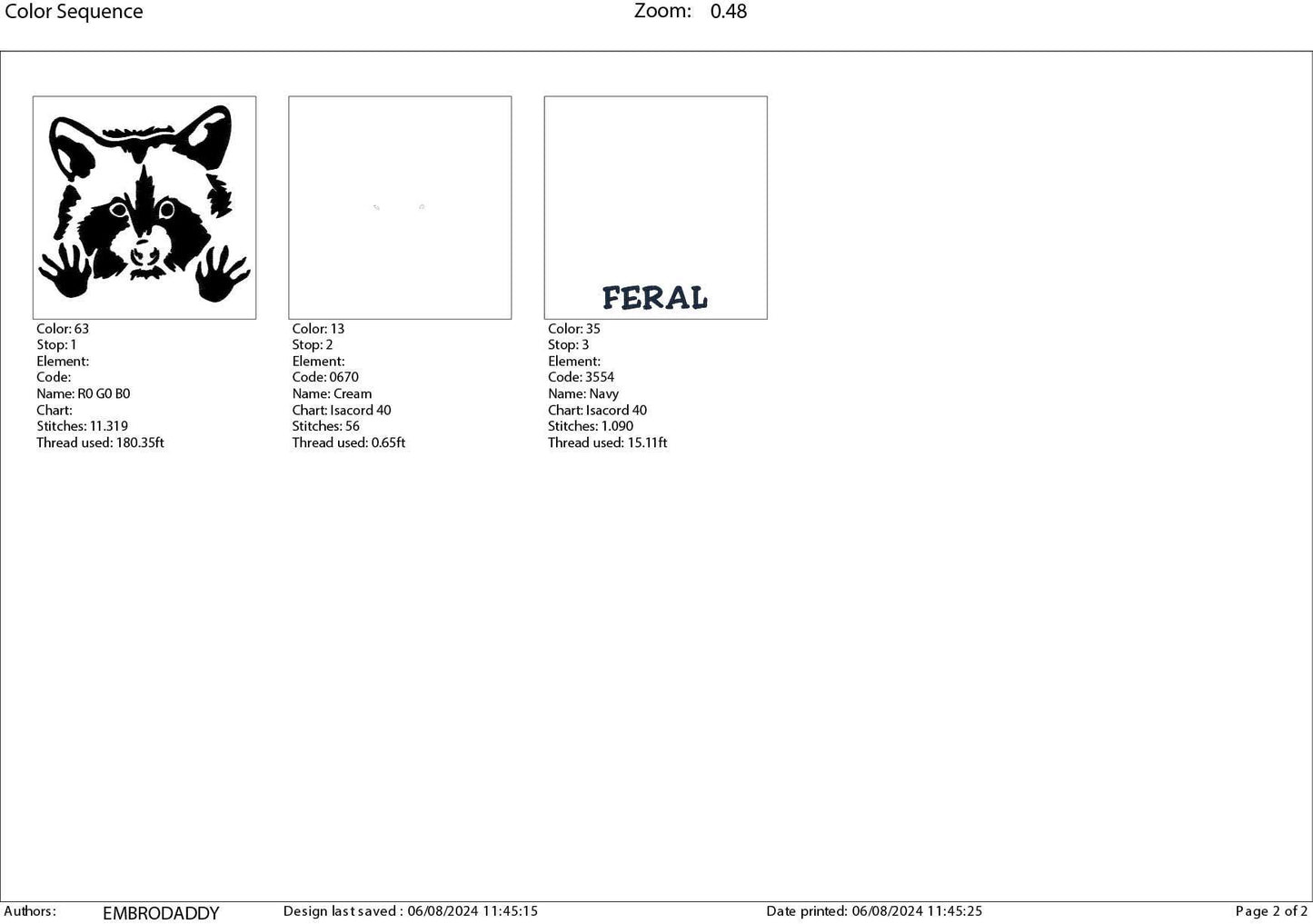 Machine Embroidery files, Feral, Racoon, Animal, PES, xxx, hus & more