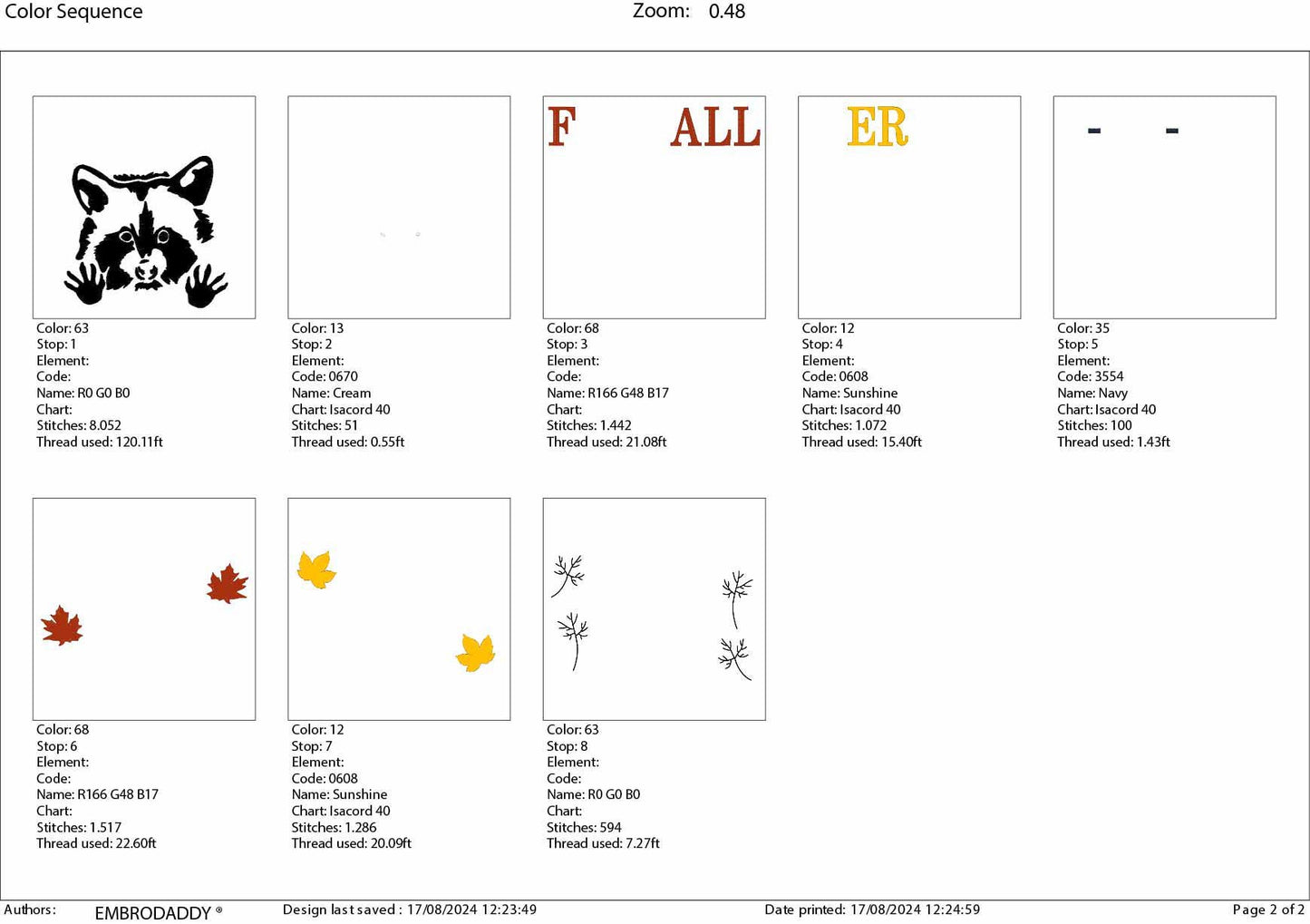 Machine Embroidery files, F-er-all, Racoon, fall, funny PES, xxx, hus & more