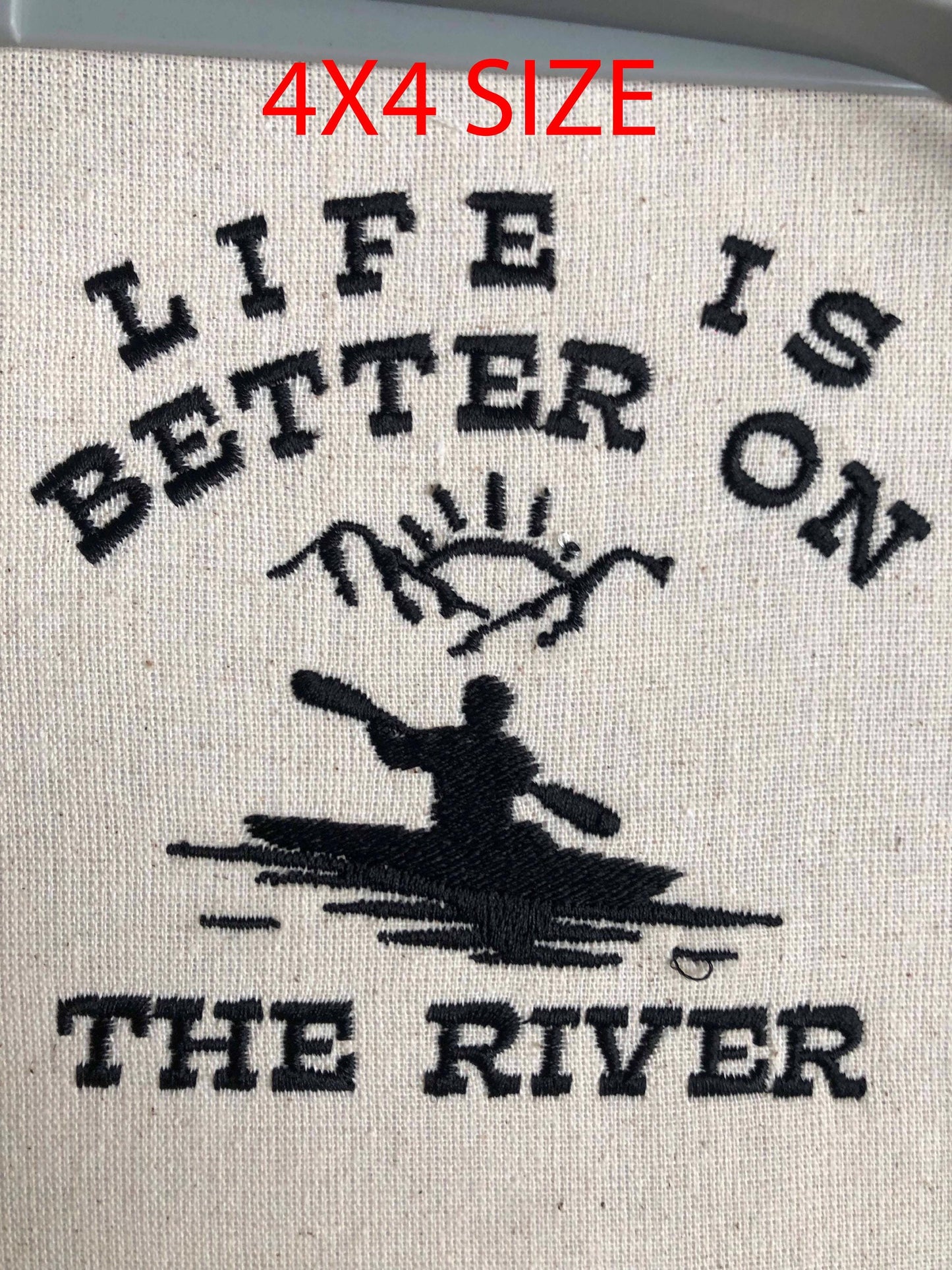 Machine Embroidery files, life is better on the river, PES, xxx, hus & more