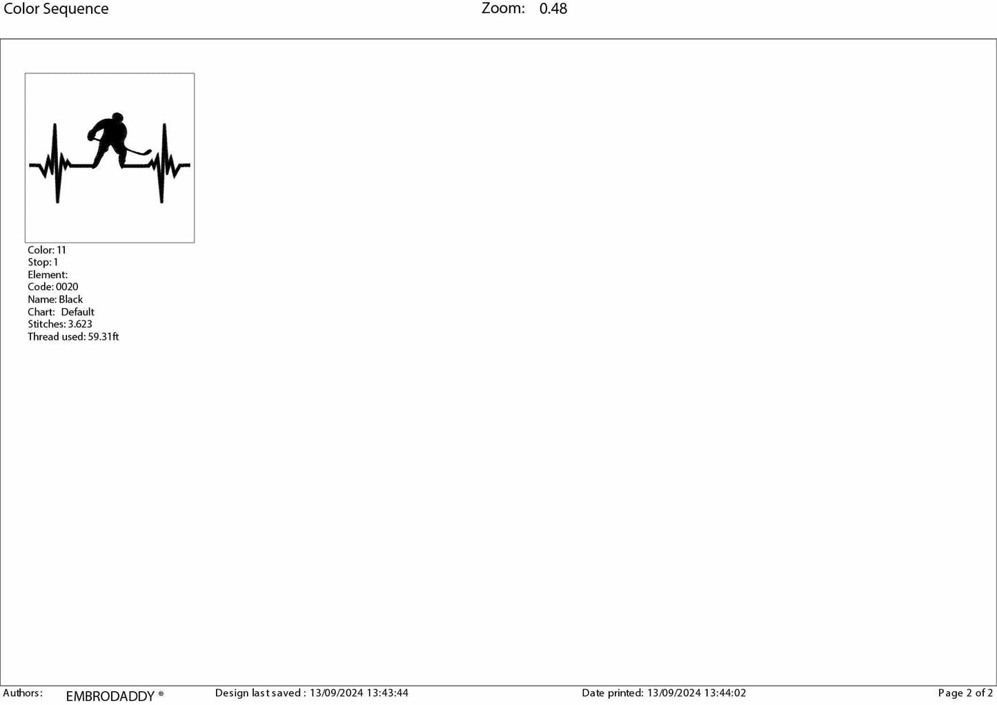 Machine Embroidery files, Hockey, heartbeat, Heart beat, EKG, hockey player, dst, PES, xxx, hus & more