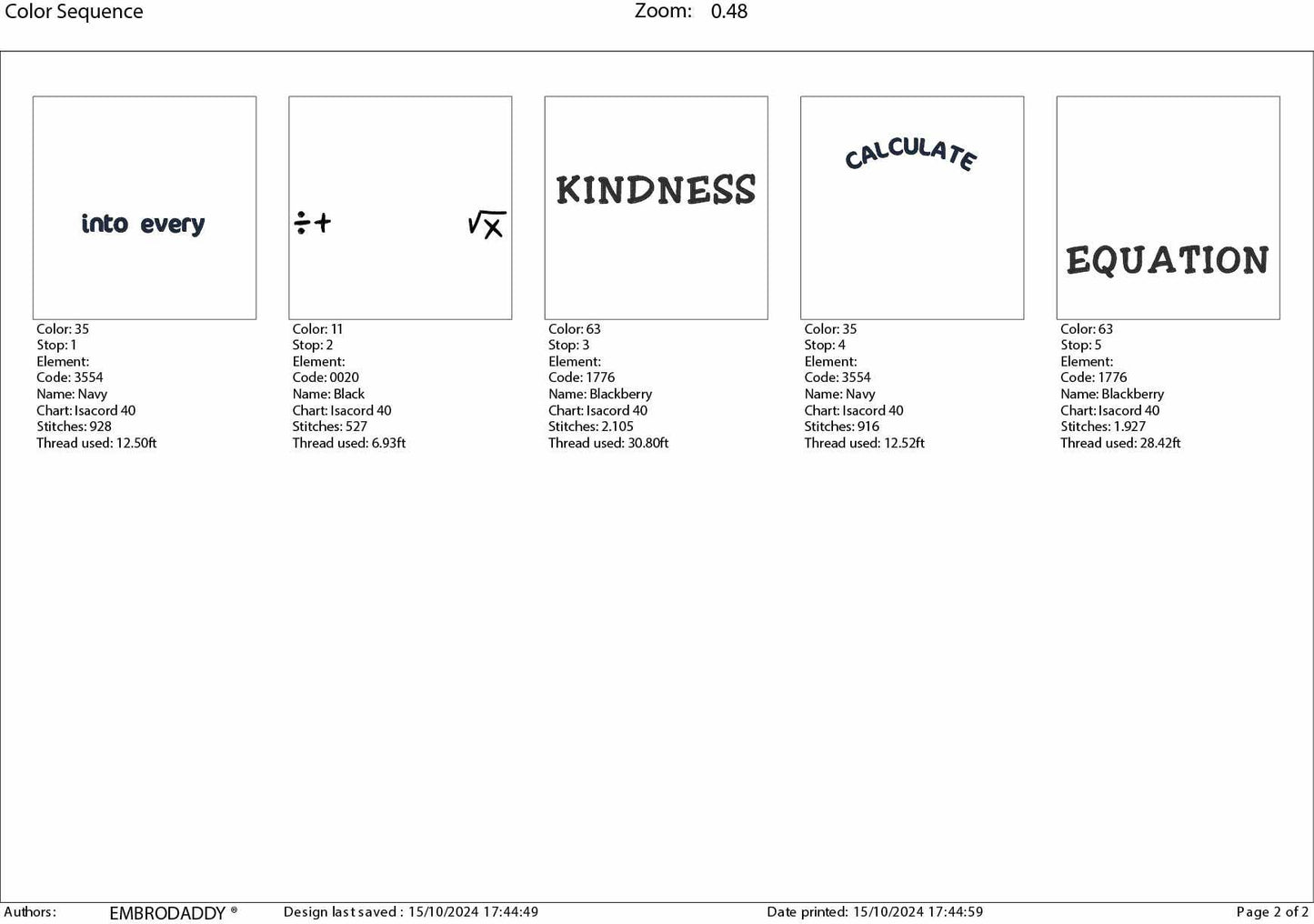 Machine Embroidery files, calculate kindness into every equation, Math Teachers, DST, PES, xxx, hus & more