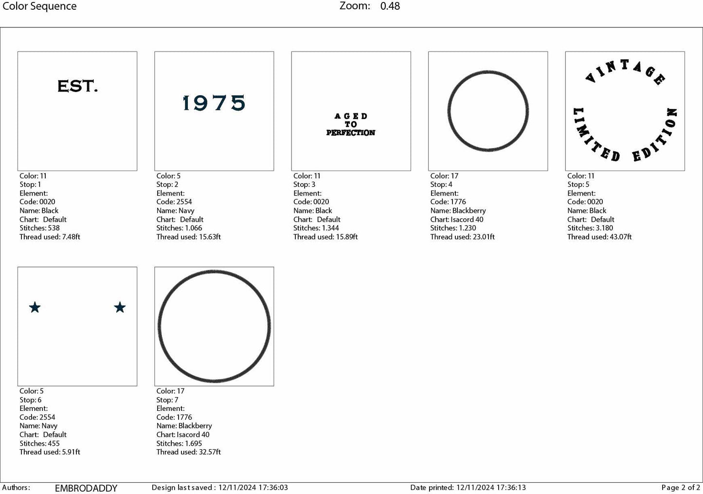 Machine Embroidery files, Vintage 1975 aged to perfection pes, birthday funny embroidery files, gift idea PES, xxx, hus & more