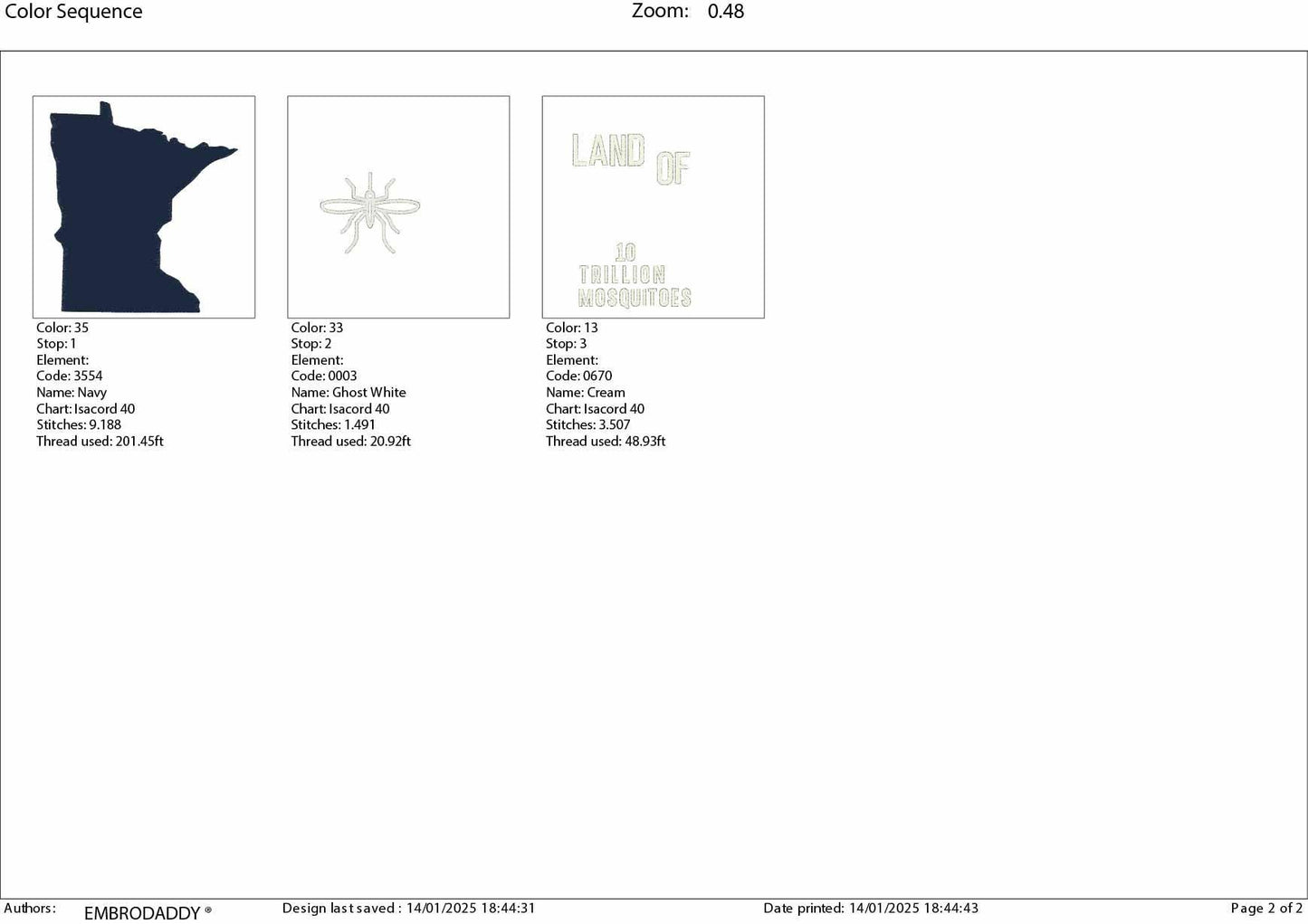 Machine Embroidery files, Land of ten trillion mosquitoes, Minnesota Design, Minnesota state funny, DST, PES, xxx hus & more,