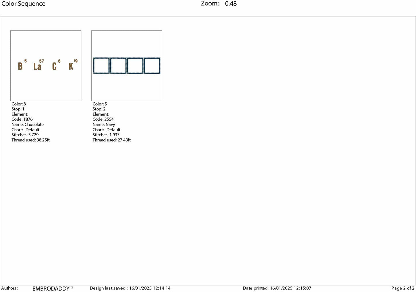 Machine Embroidery files, Black, Periodic Table, PES, dst, hus, dst, vp3 & more