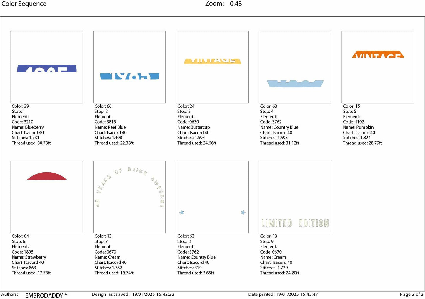 Machine Embroidery files, 1985, 40 year of being awesome, limited edition, birthday funny, PES, xxx, hus & more