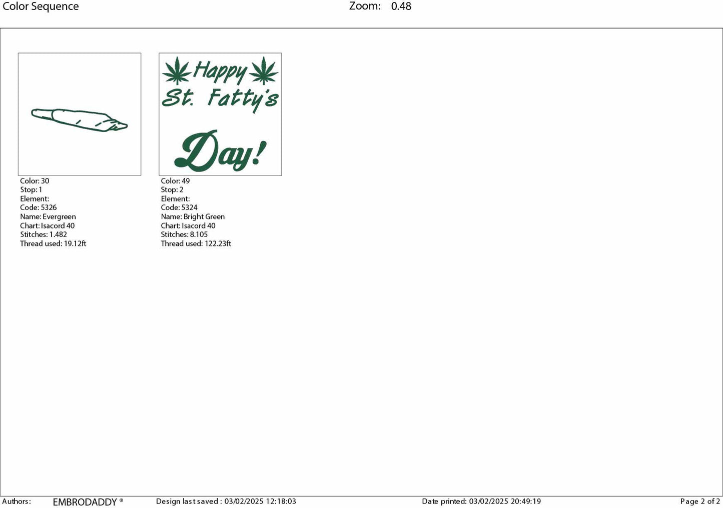 Machine Embroidery files, funny Saint Patrick, Happy St. Fatty's day, Cannabis, lucky, weed smoker, Marijuana PES, DST, xxx, hus & more