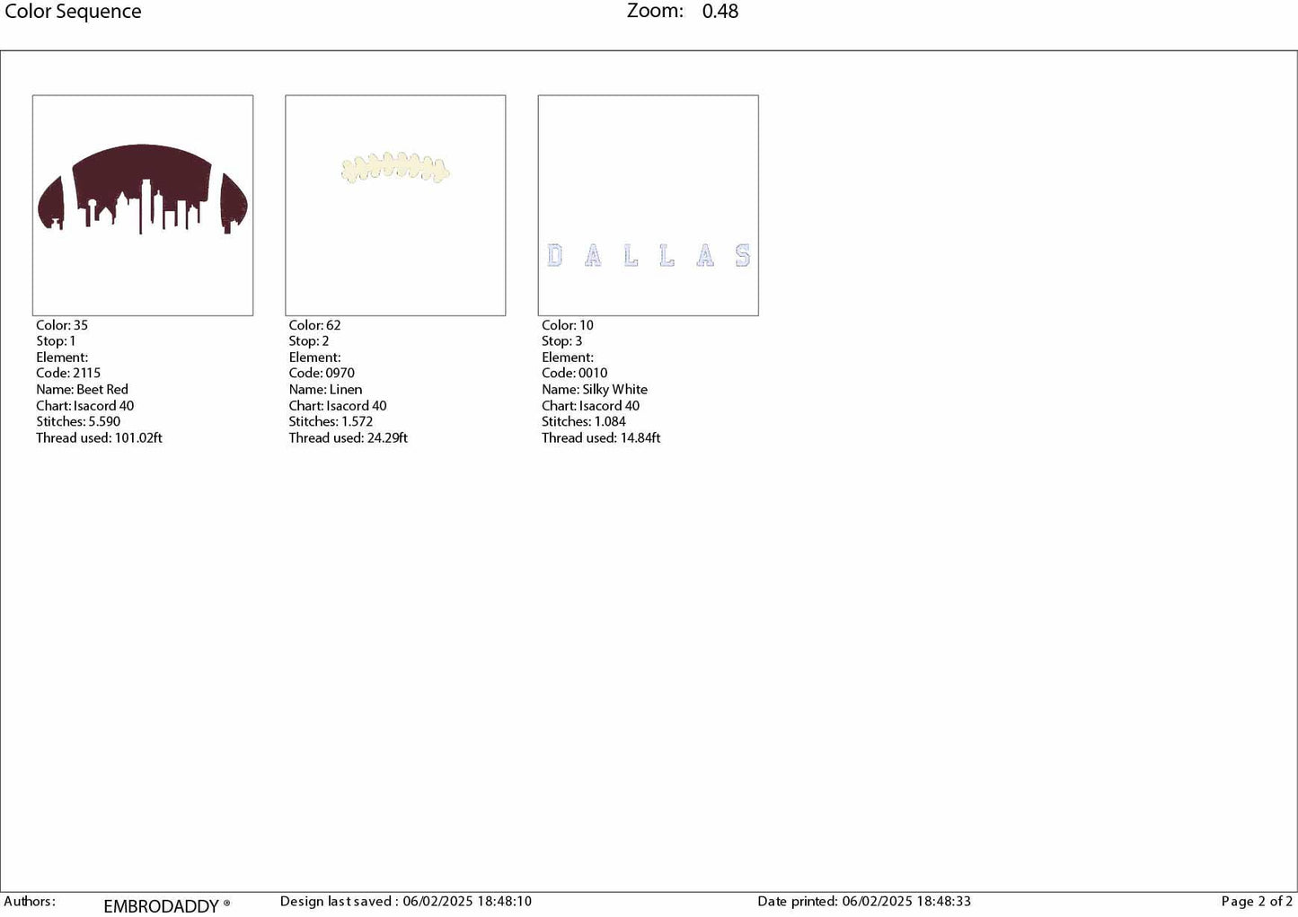 Machine Embroidery files, Dallas City skyline, football gift idea PES, dst, xxx, hus & more