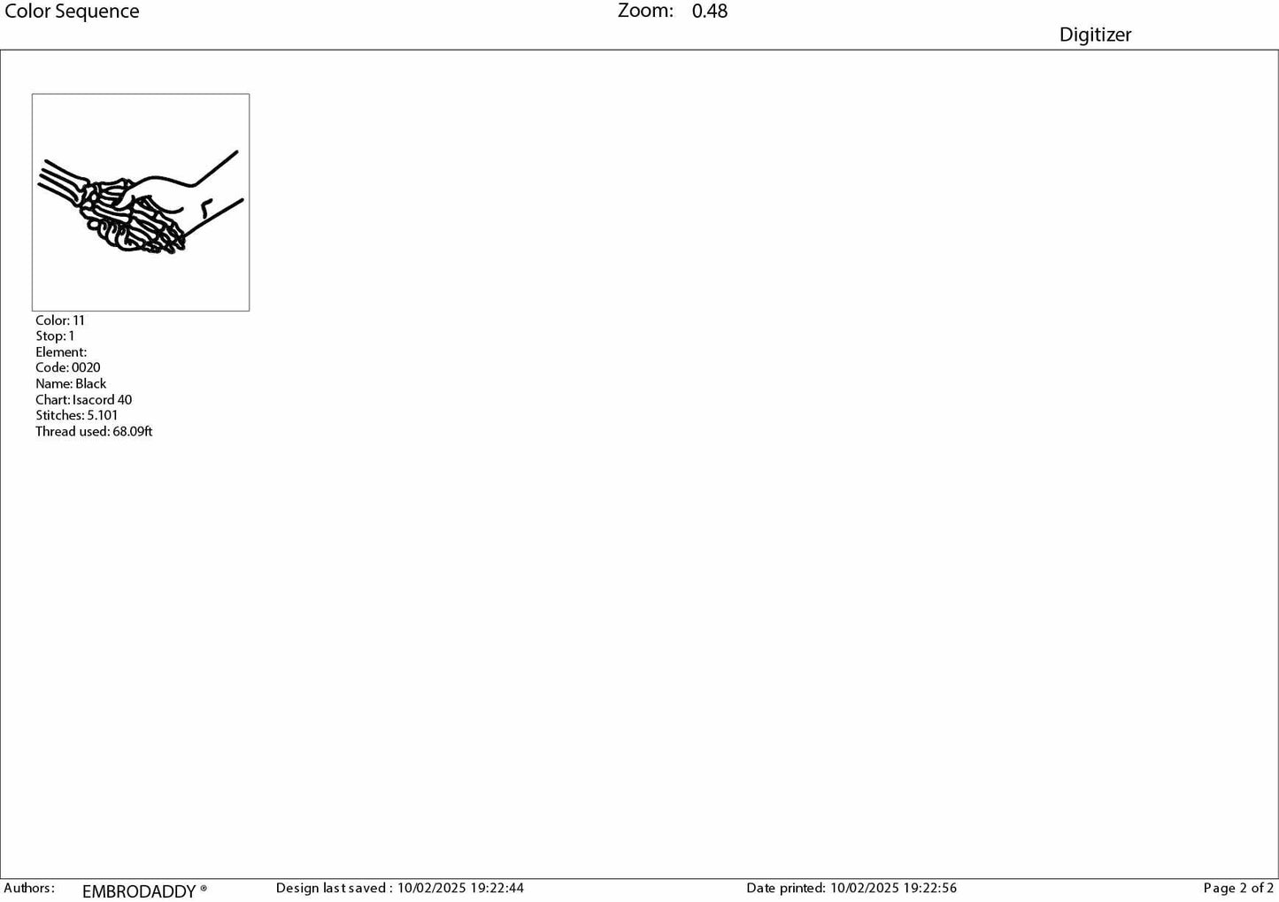 Machine Embroidery files, Handshake With Skeleton, Shake Hands, Gothic Bones, PES, xxx, hus & more