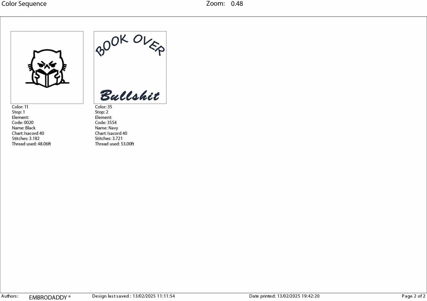 Machine Embroidery files, book over bullshit, Funny Cat Design, bookish Cat, PES, DST, xxx, hus & more