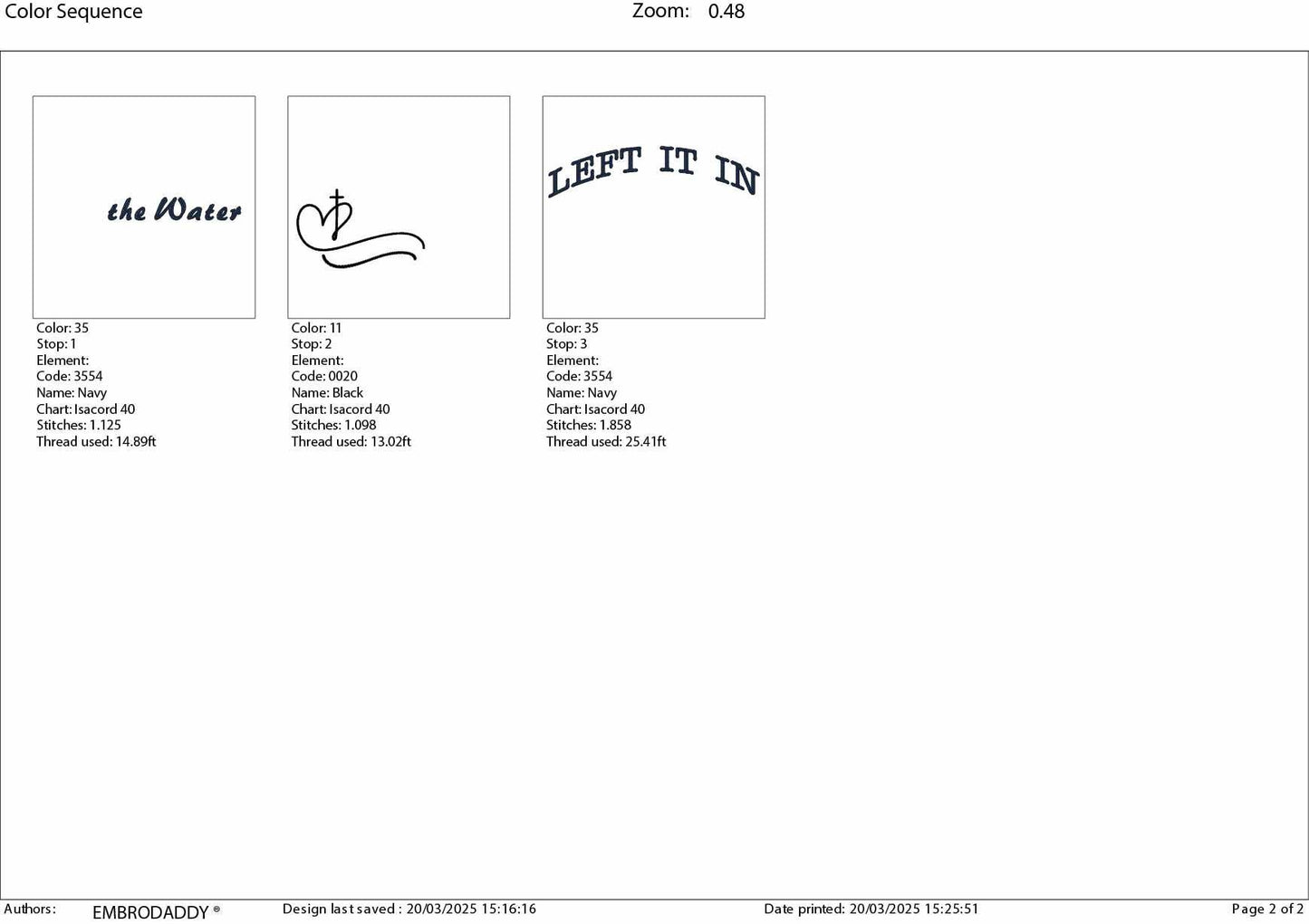 Machine Embroidery files, left it in the water, Christian faith, PES, xxx, hus, dst & more