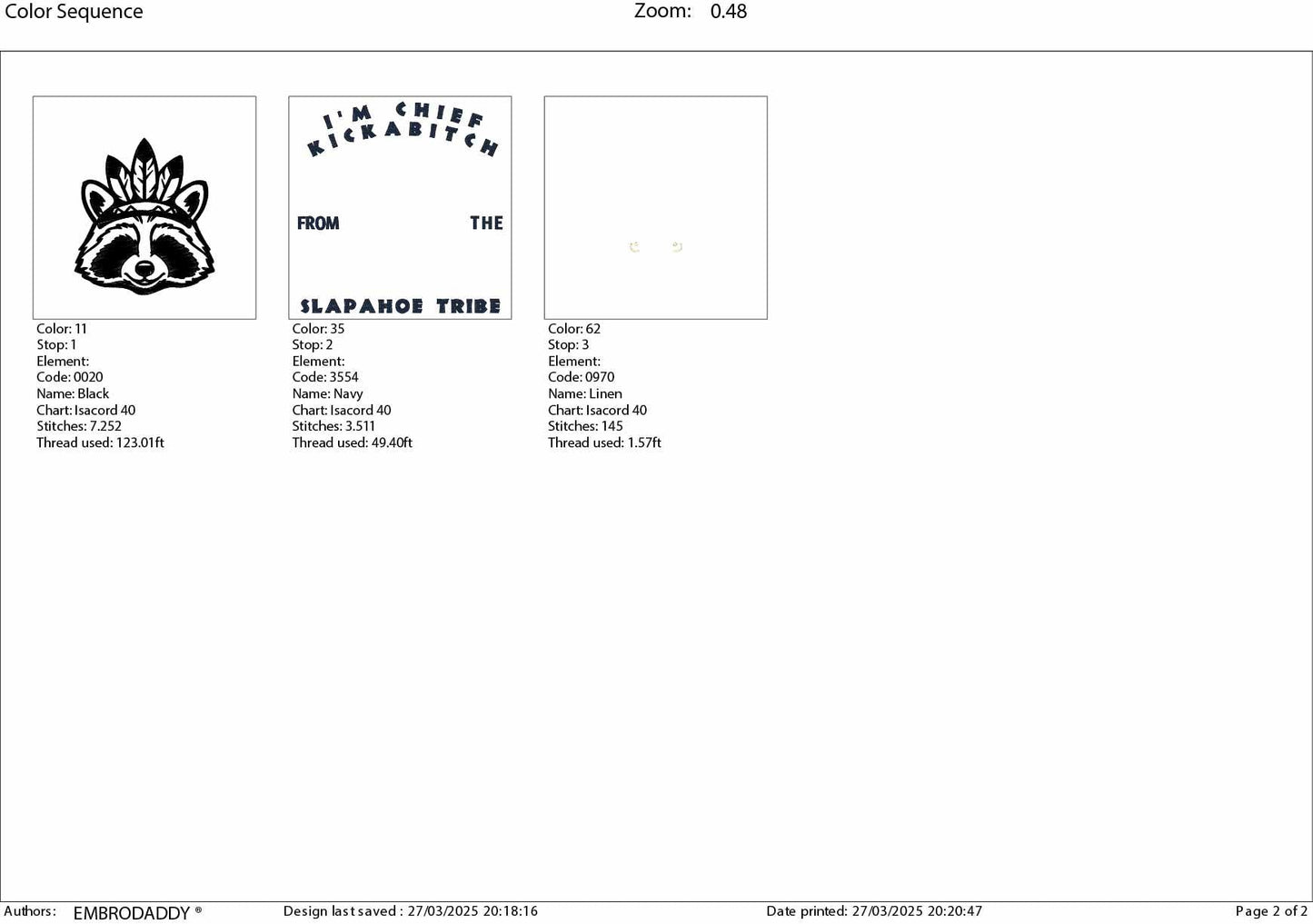 Machine Embroidery files, Chief Kickabitch Slapahoe Tribe, Funny, Sarcastic, Raccoon, PES, dst, hus & more