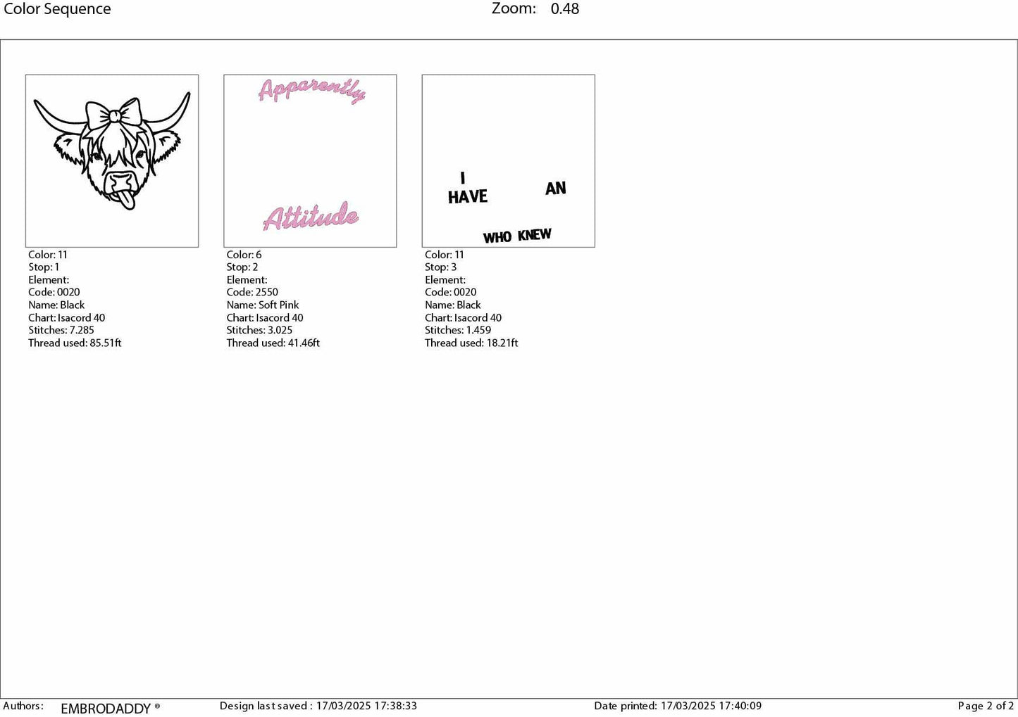 Machine Embroidery files, Apparently I Have An Attitude, Funny Heifer, Funny Cow, Highland Cow, Heifer, Trendy , PES, DST, xxx, hus & more