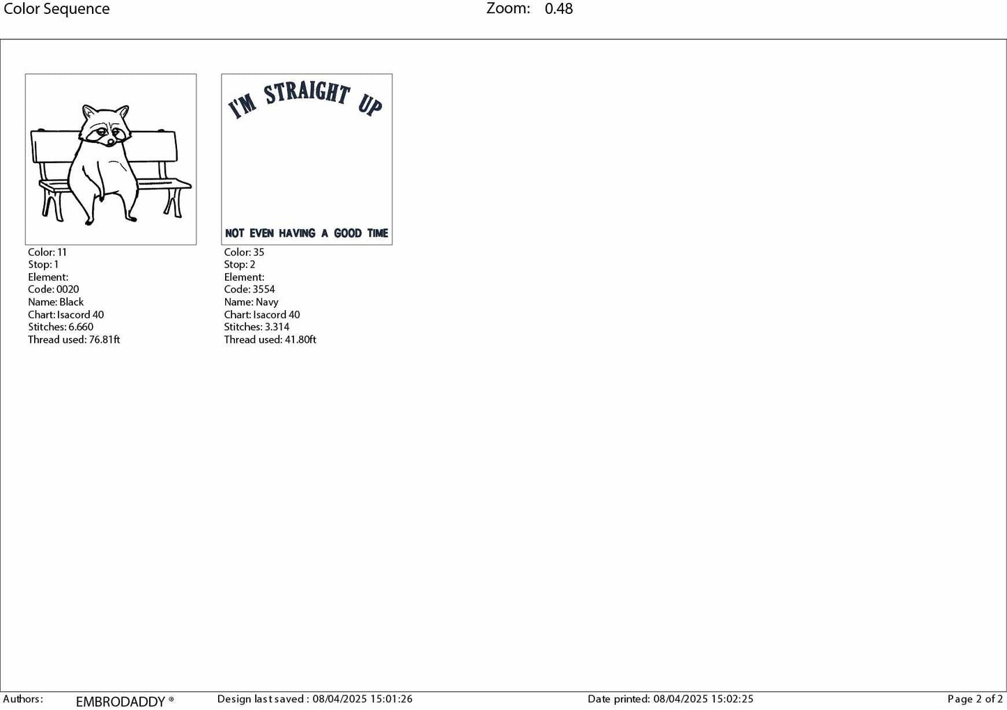 Machine Embroidery files, I'm Straight Up Not Even Having a Good Time, Funny, Raccoon Sitting On Bench, Sarcastic, PES, dst, hus & more