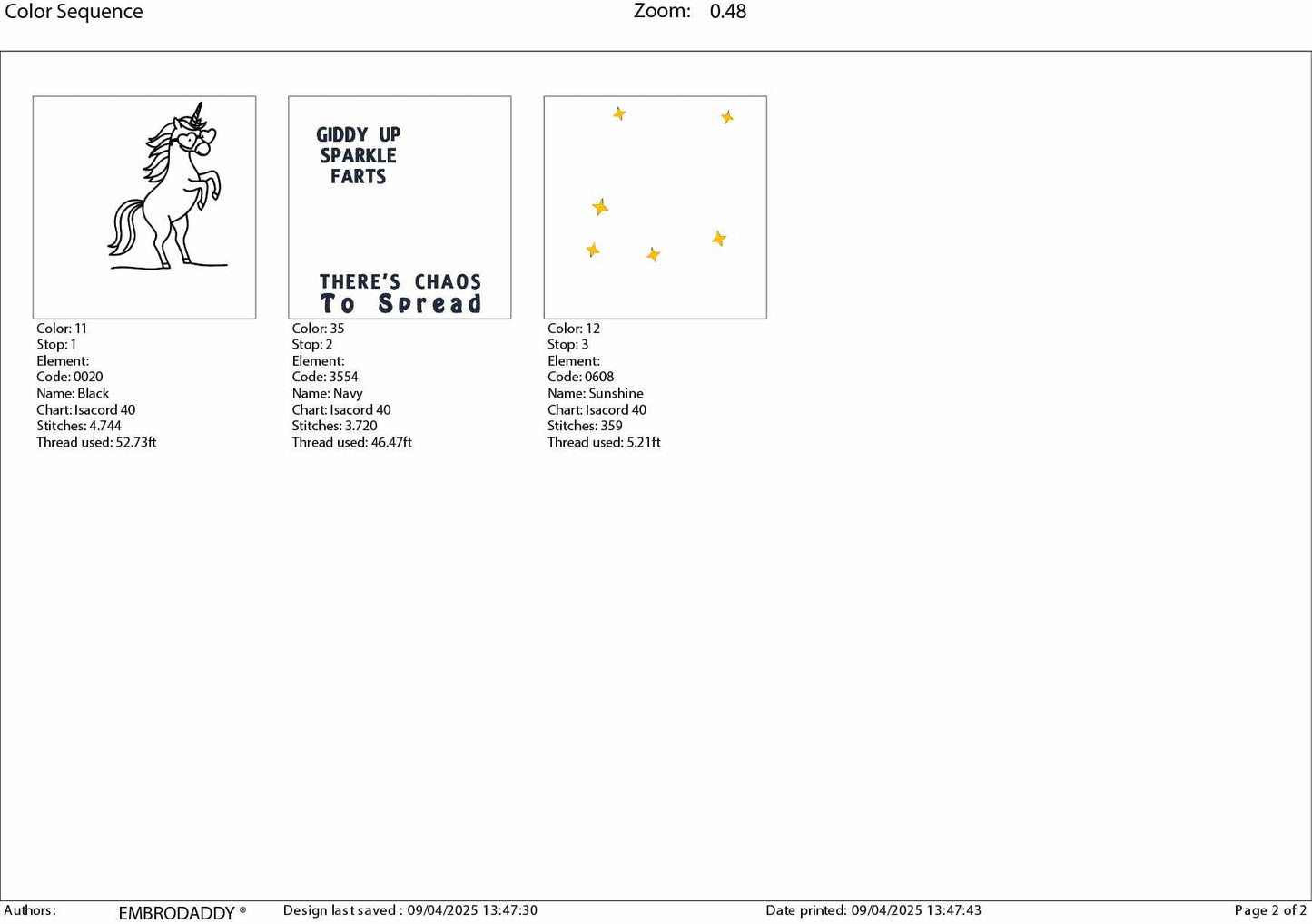 Machine Embroidery files, Giddy Up Sparkle Farts, Funny Unicorn Shirt Design, There's Chaos To Spread, Sarcastic, PES, DST, xxx, hus & more