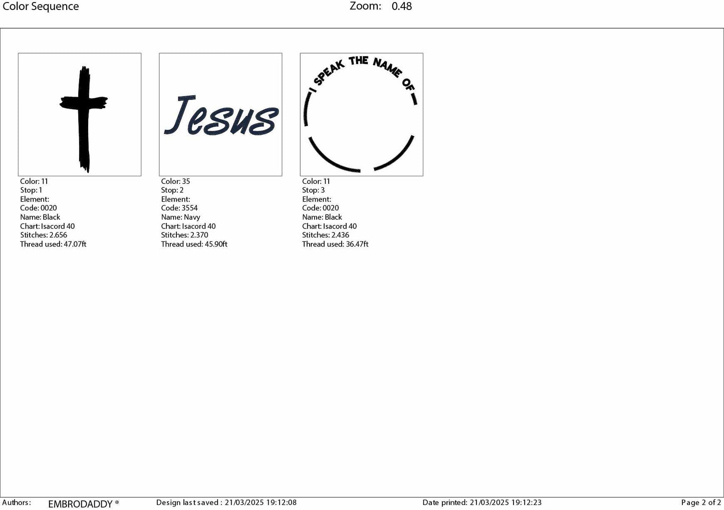 Machine Embroidery files, I speak in the name of Jesus, PES, xxx, hus, dst & more