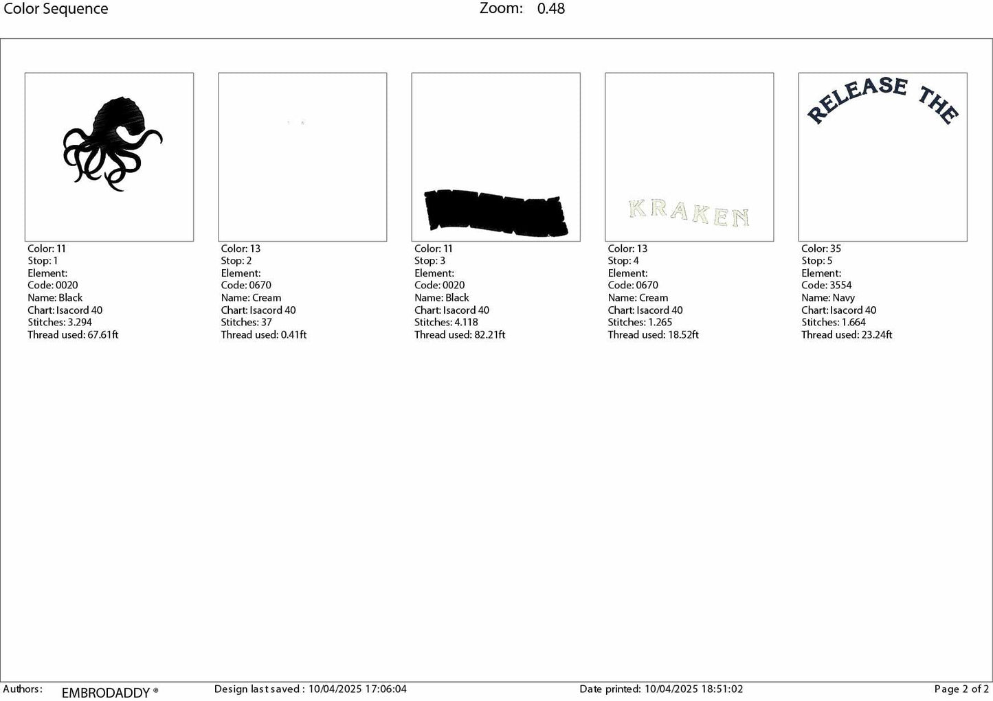 Machine Embroidery files, Release the Kraken, Pirate, Pirate Quote, Octopus, Tentacles, Ocean Sea Monster, PES, DST, xxx, hus and more