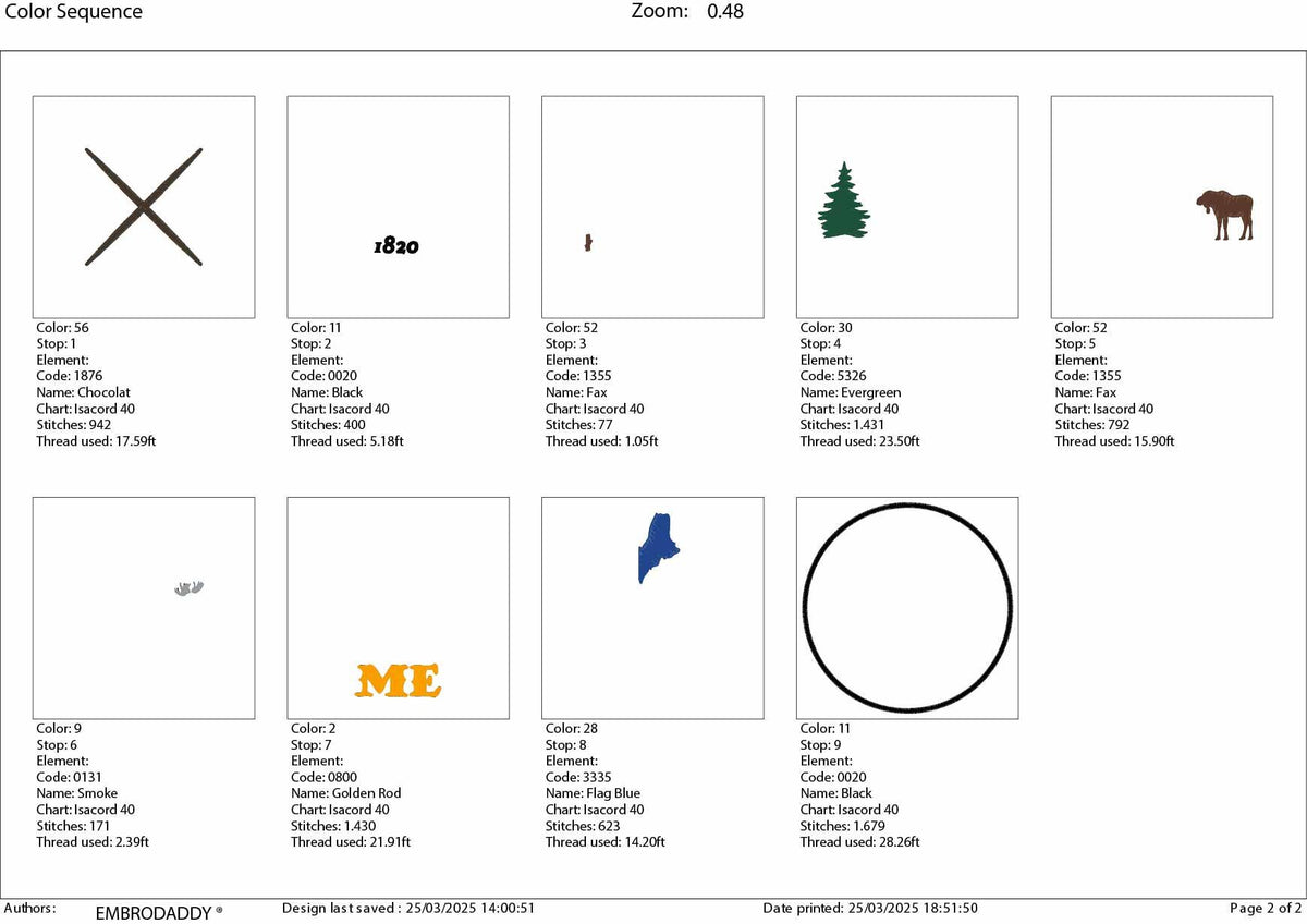 Machine Embroidery files, Maine est 1820, DST, PES, xxx hus & more