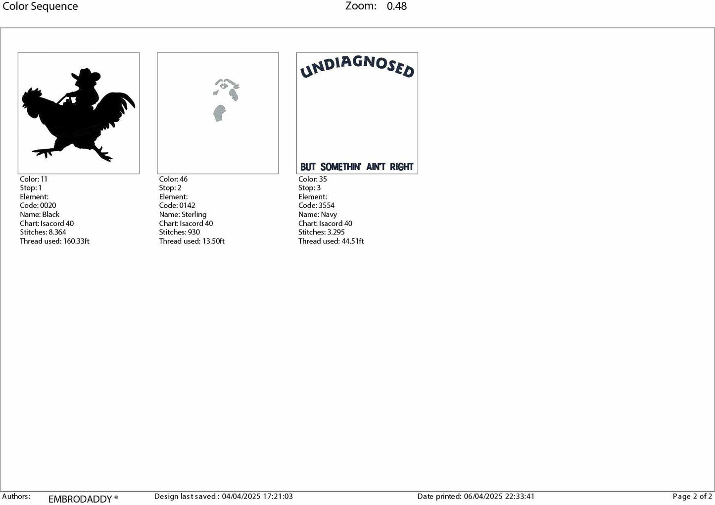 Machine Embroidery files, Undiagnosed But Somethin' Ain't Right on a Rooster Mental Health, Raccoon Cowboy, PES, DST, xxx, hus & more